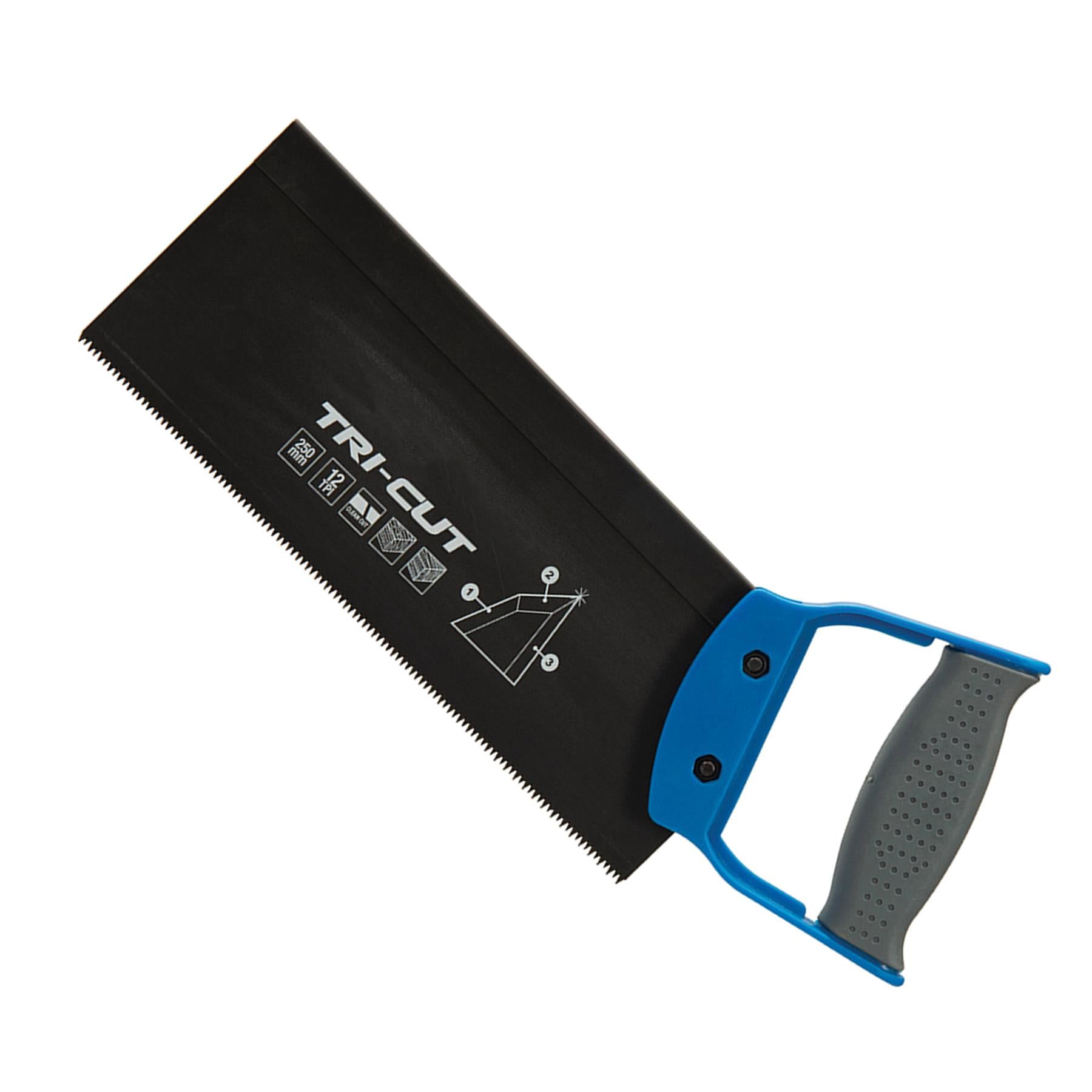 CLEARANCE TRI CUT TENON SAW 250mm 12TPI Blade Coating CROSS CUT SAW