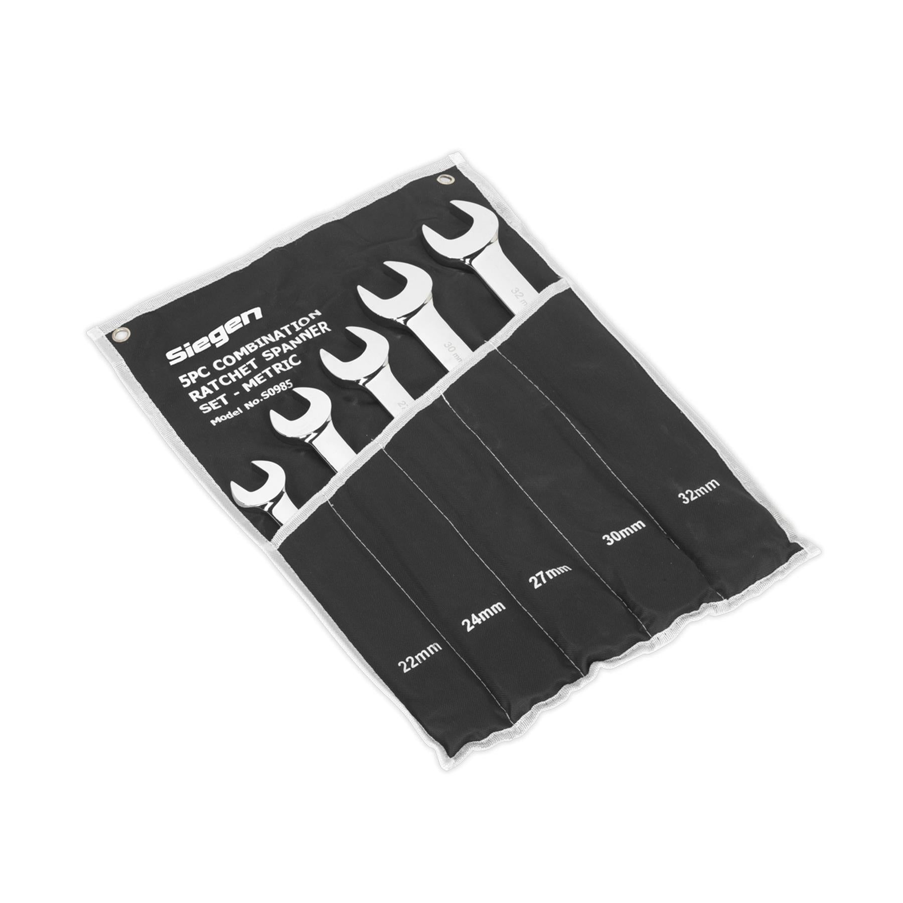 Sealey Combination Ratchet Spanner Set 5pc Metric