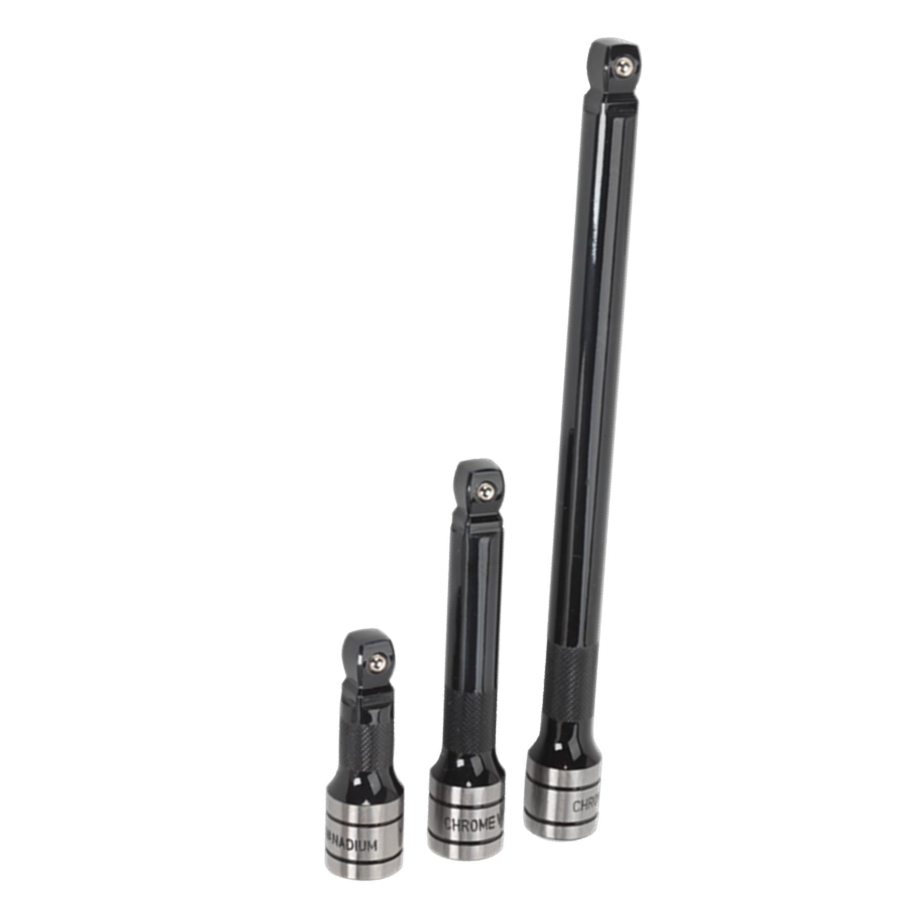 Sealey Wobble/Rigid Extension Bar Set 3pc 1/2"Sq Drive Black Series