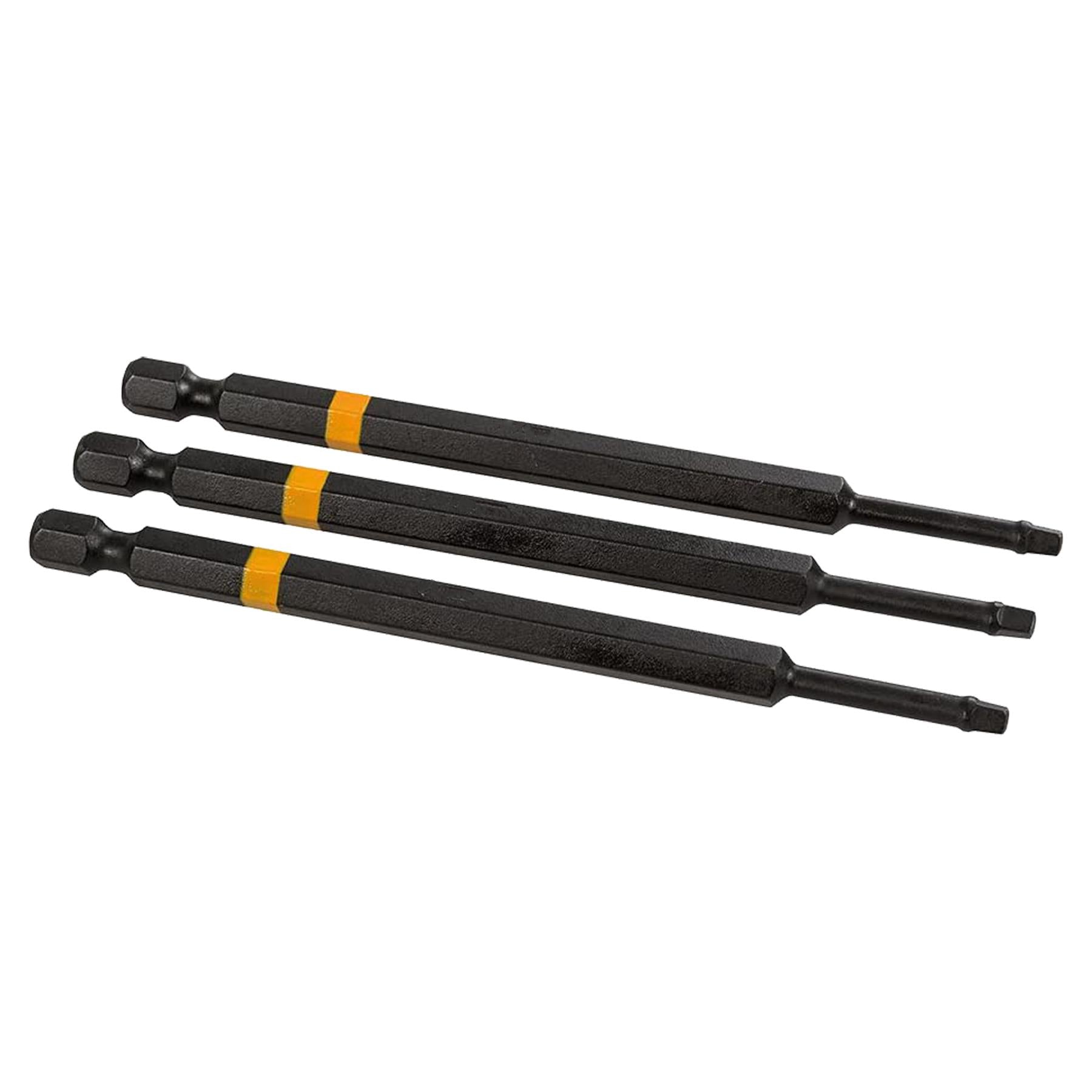 Square Screwdriver Impact Bit R2 High Torque Premium S2 Steel Drills 110mm 3pc