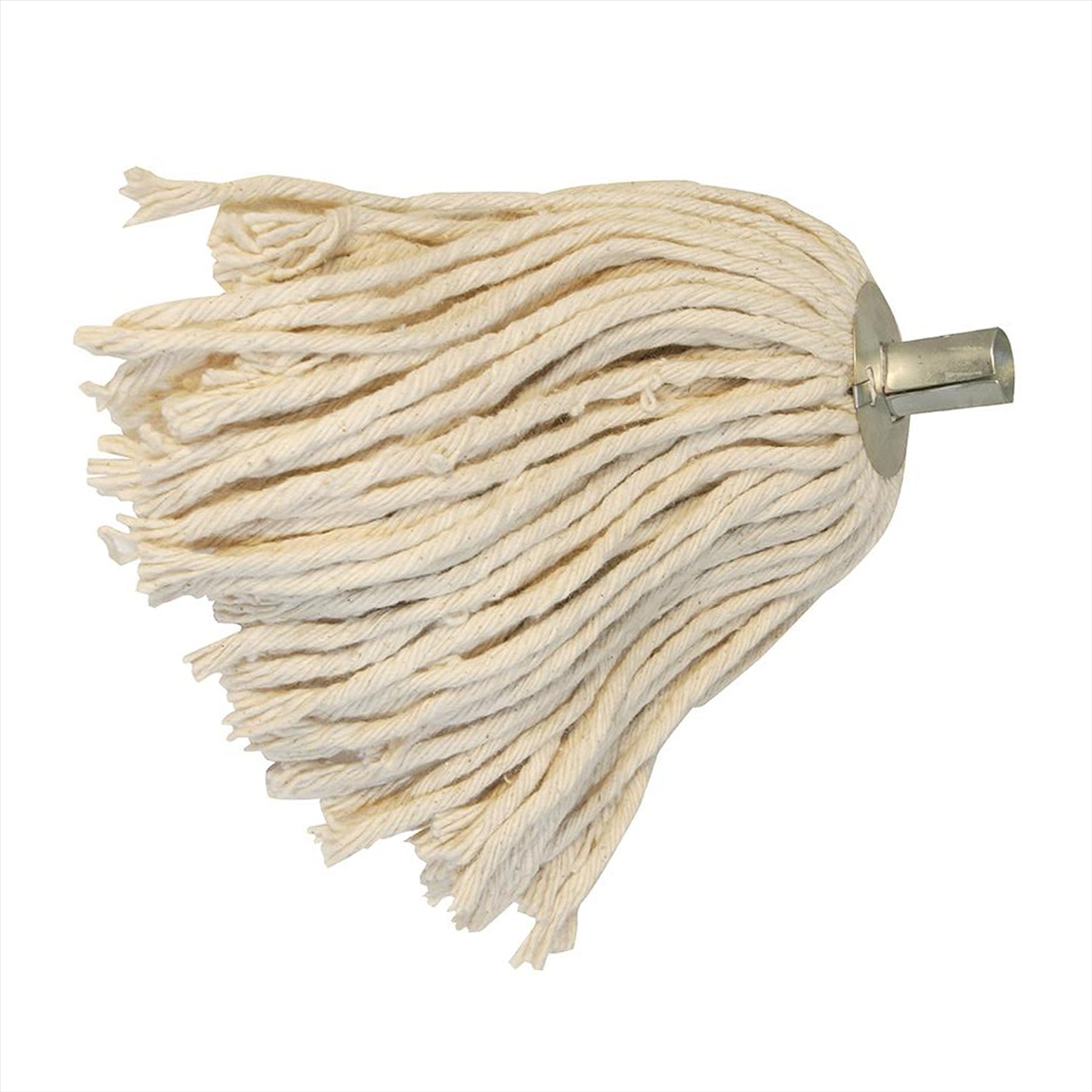 Traditional 4ply Unbleached Socket Mop Head Cotton-Mix Mop Head NO 12 24mm Dia Socket