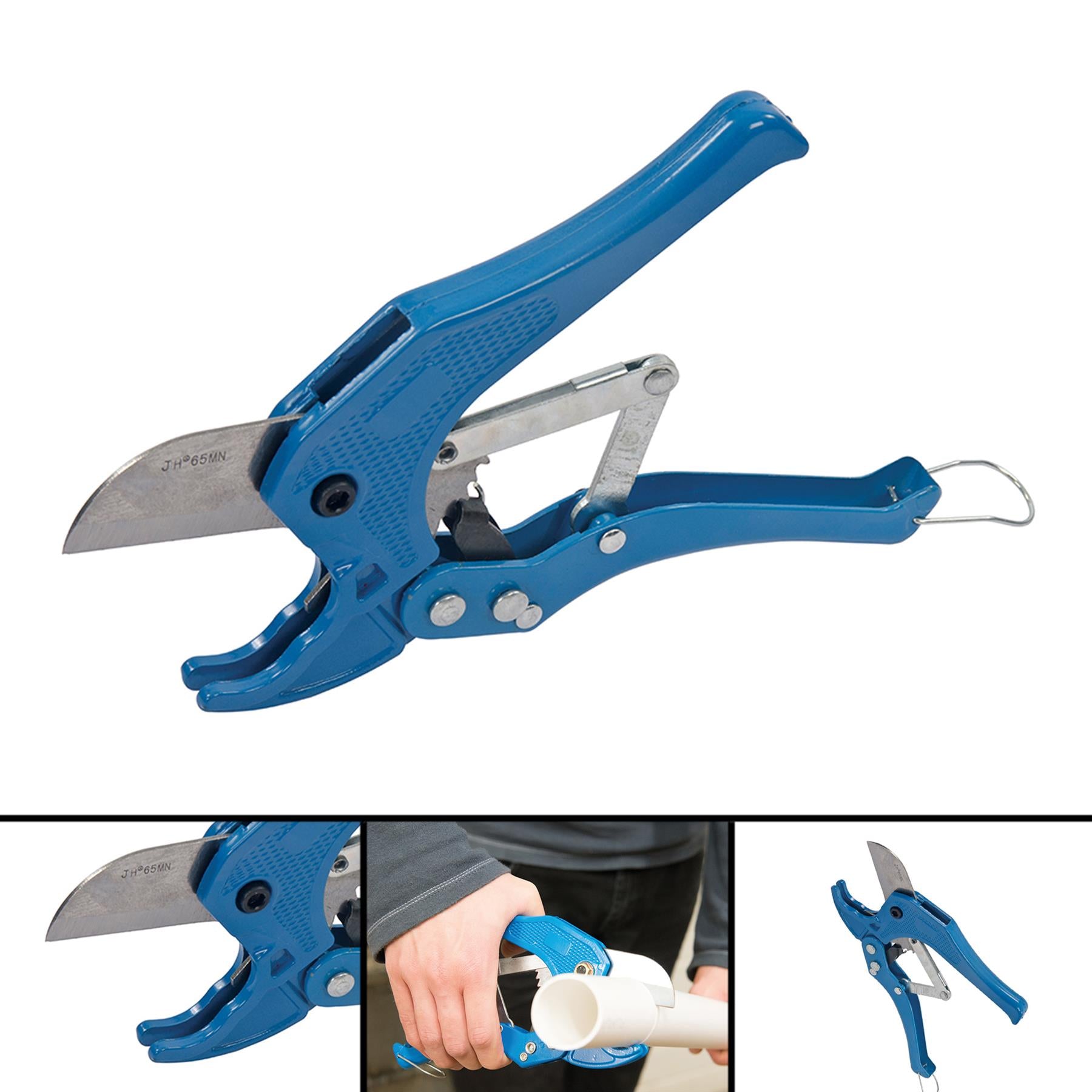 Ratcheting Plastic Pipe Cutter 42mm Hardened And Tempered Steel Blade