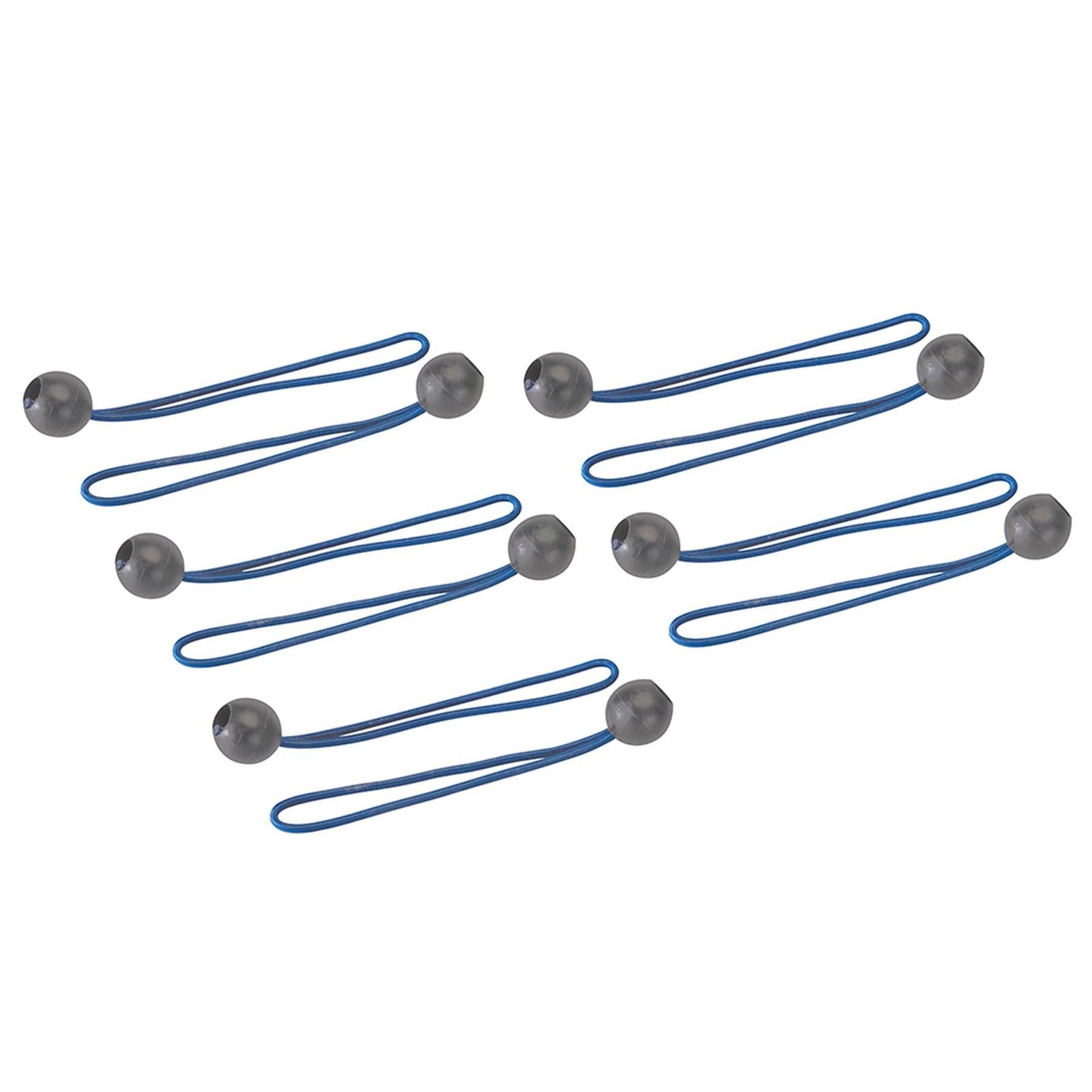 10Pk Tarpaulin Ball Bungees 175mm Stretches To 300mm Length Ball Dia 29mm