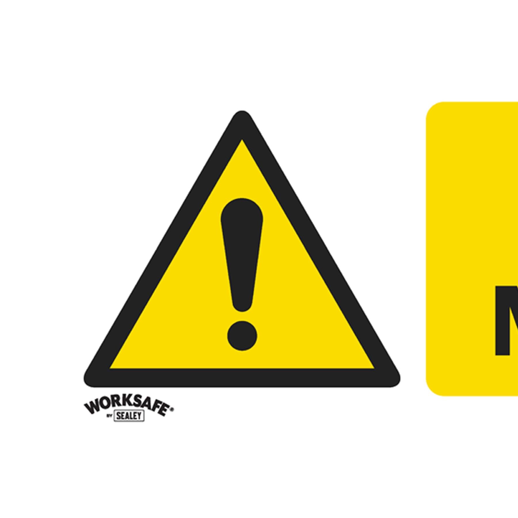 Sealey Safety Sign - Danger Men At Work - Rigid Plastic-Pack of 10