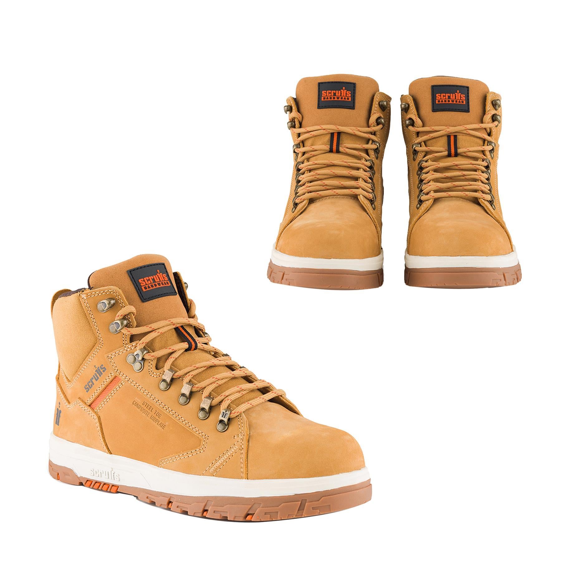 Scruffs Nevis Safety Boot Tan Size 12 / 47 Slip Resistant