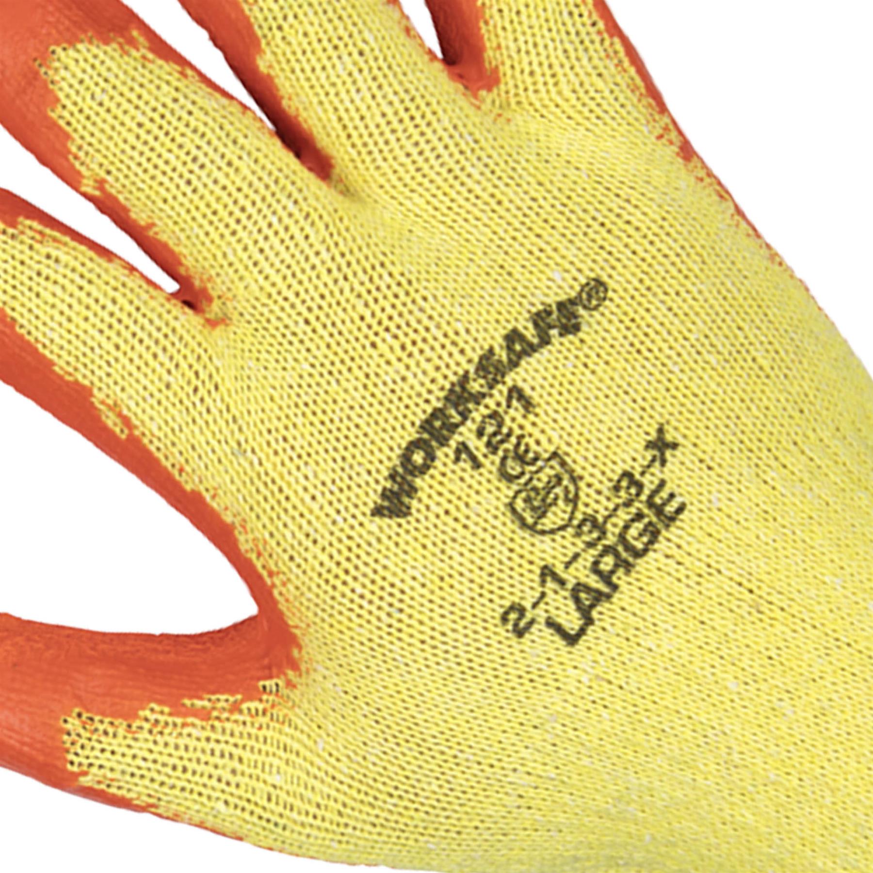 Sealey Super Grip Knitted Gloves Latex Palm (Large) - Pair