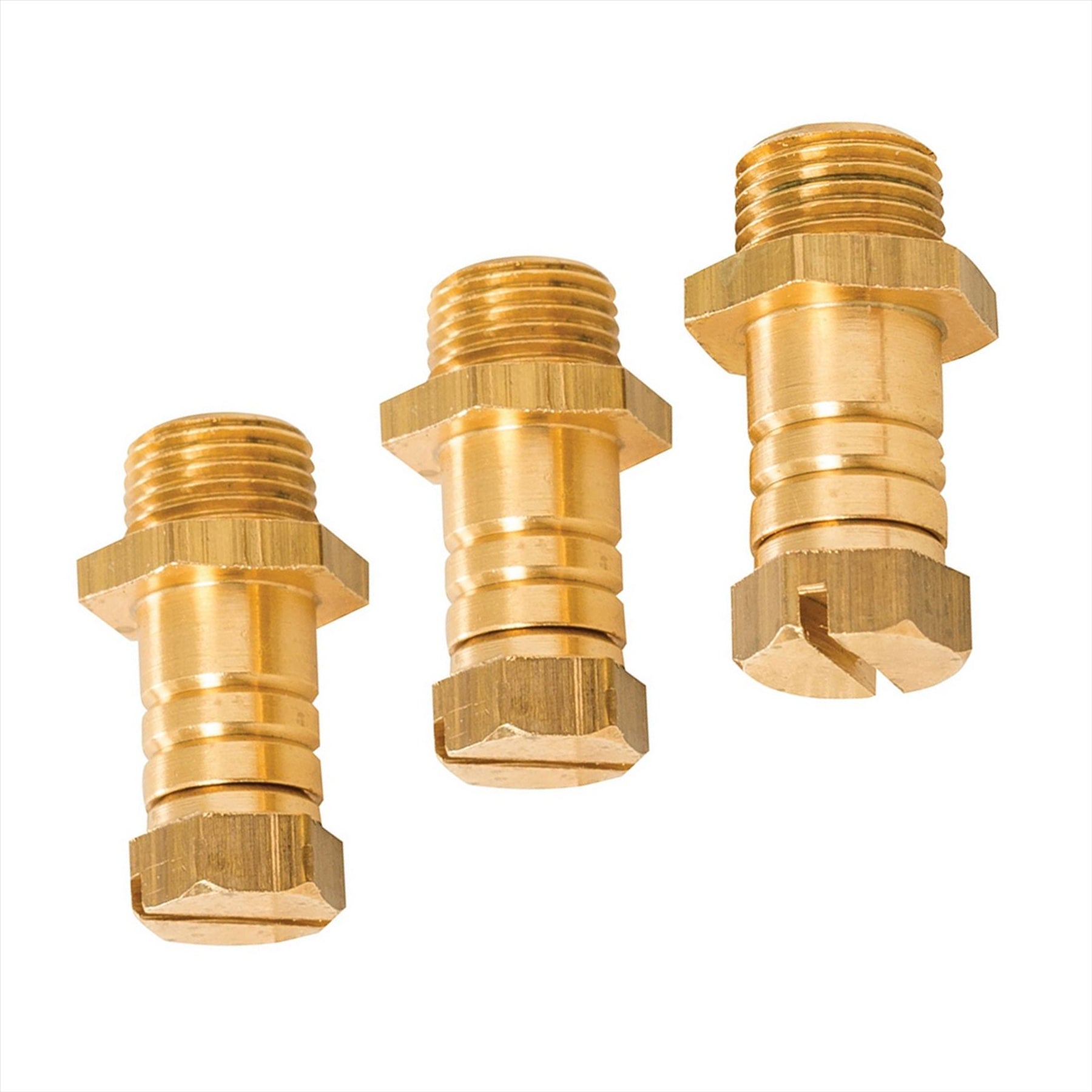 Pressure Test Nipple Corossion Resistant Polished Brass / General Use 3Pk