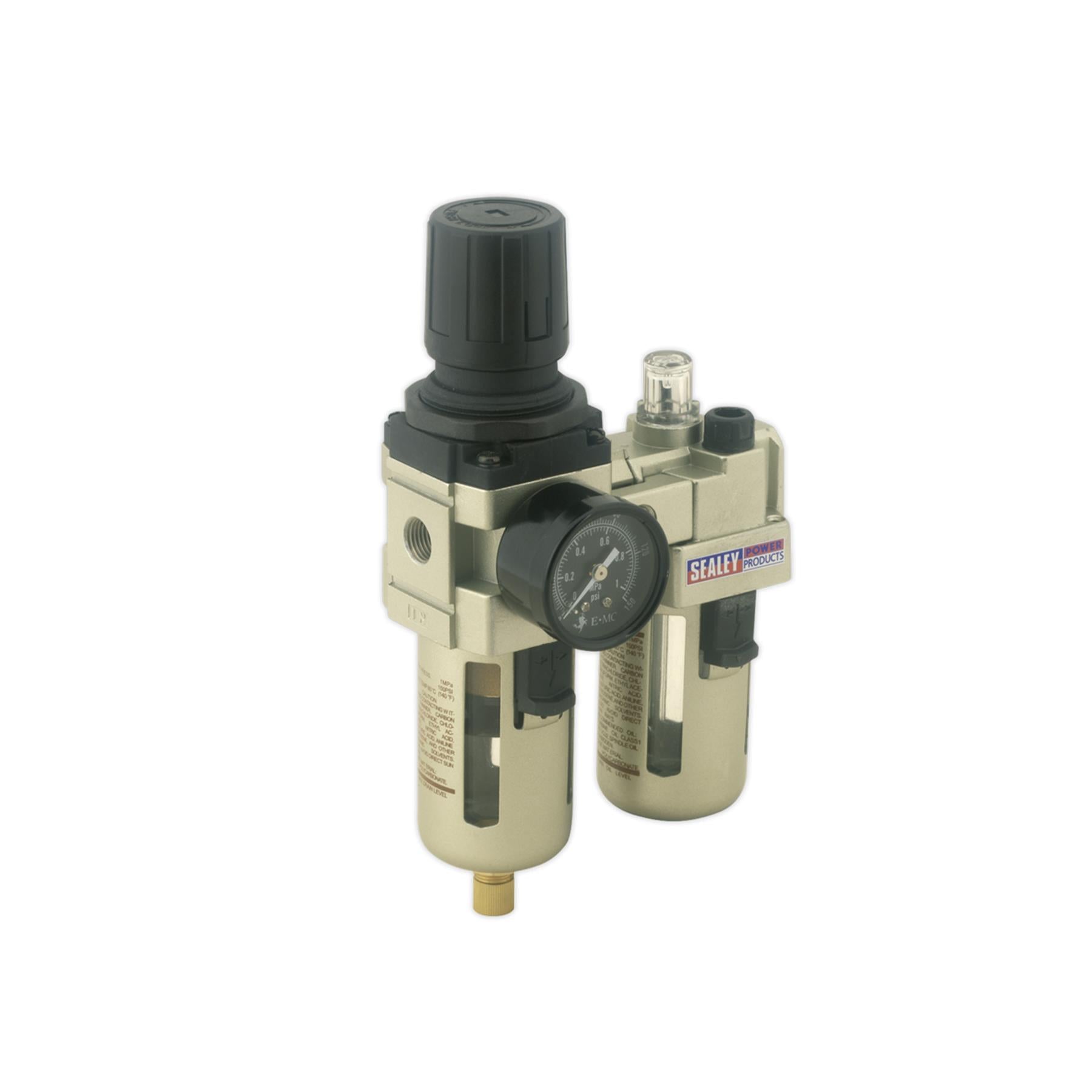 Sealey Air Filter/Regulator/Lubricator Max Airflow 60cfm