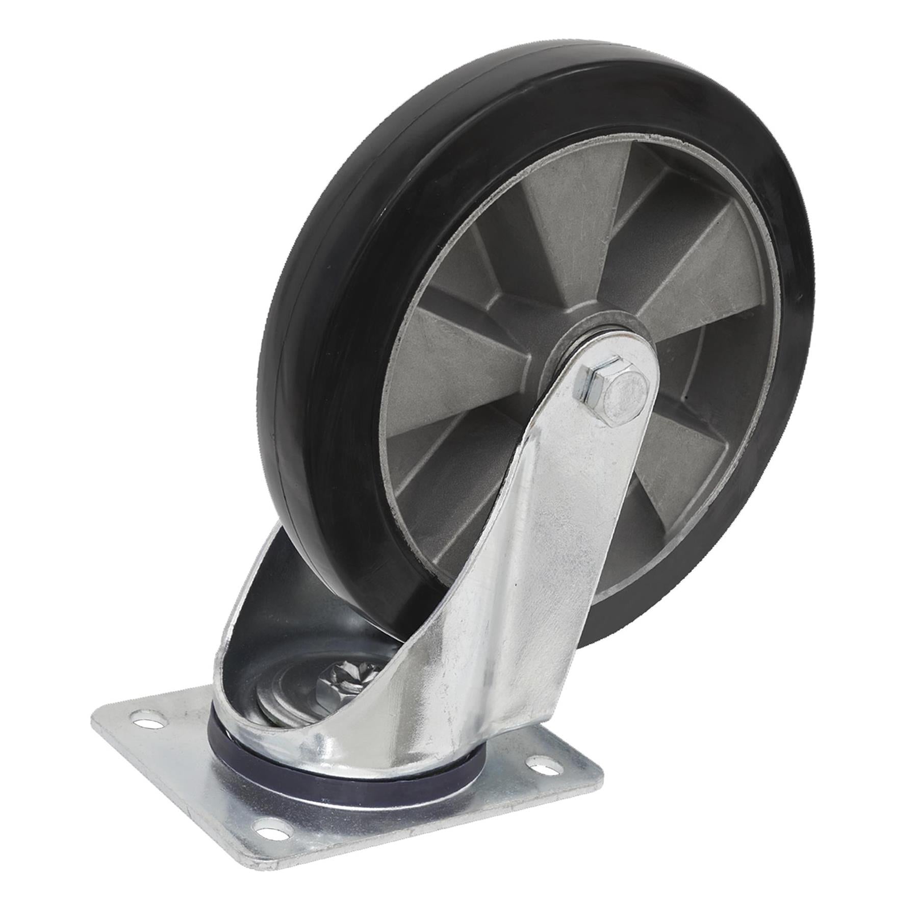 Sealey Heavy-Duty Rubber Swivel Castor Wheel 152mm