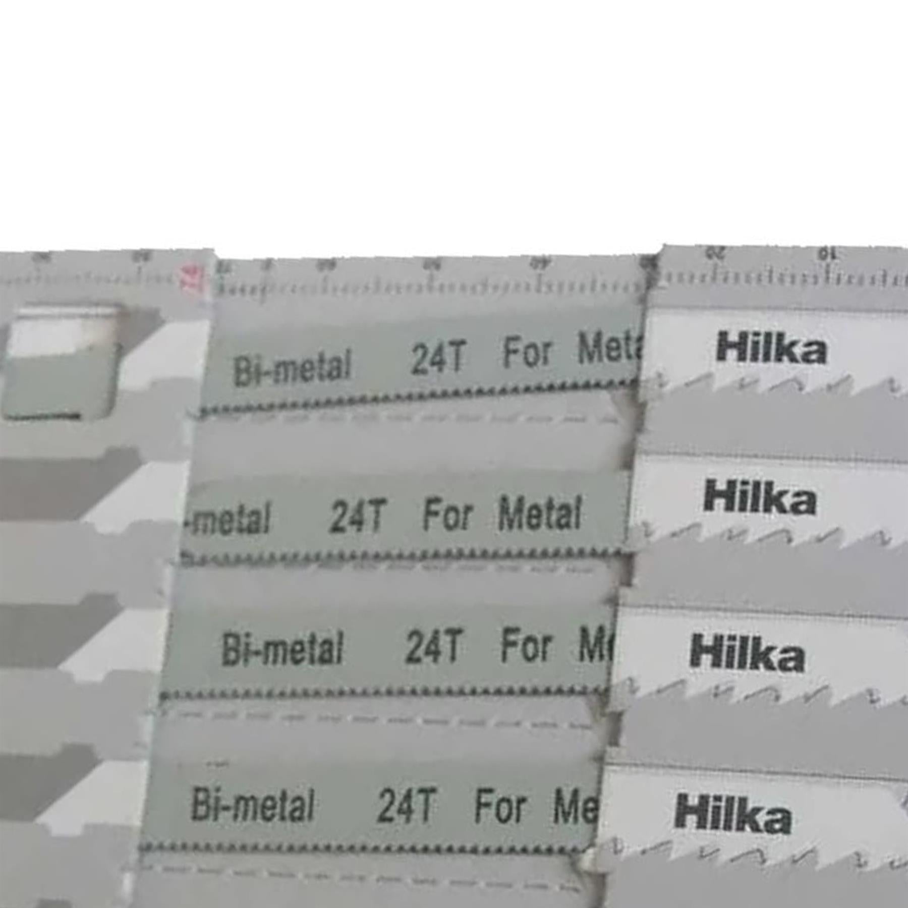 Clearance Line LA29 Hilka 5pc 100mm Metal Cutting Jigsaw Blades Bosch Fitting