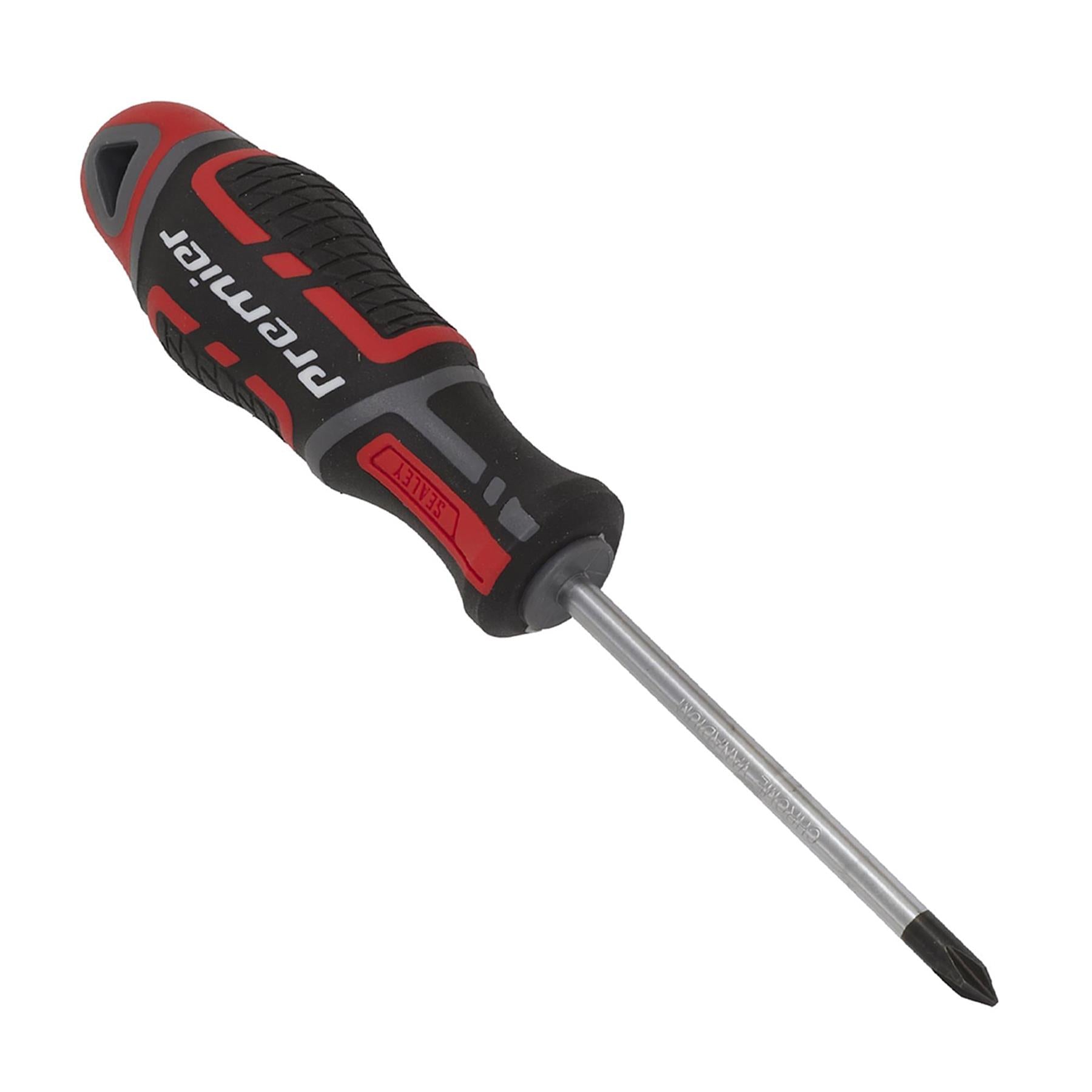 Sealey Screwdriver Phillips #1 x 75mm Plus Soft Grip Handle Magnetic GripMAX