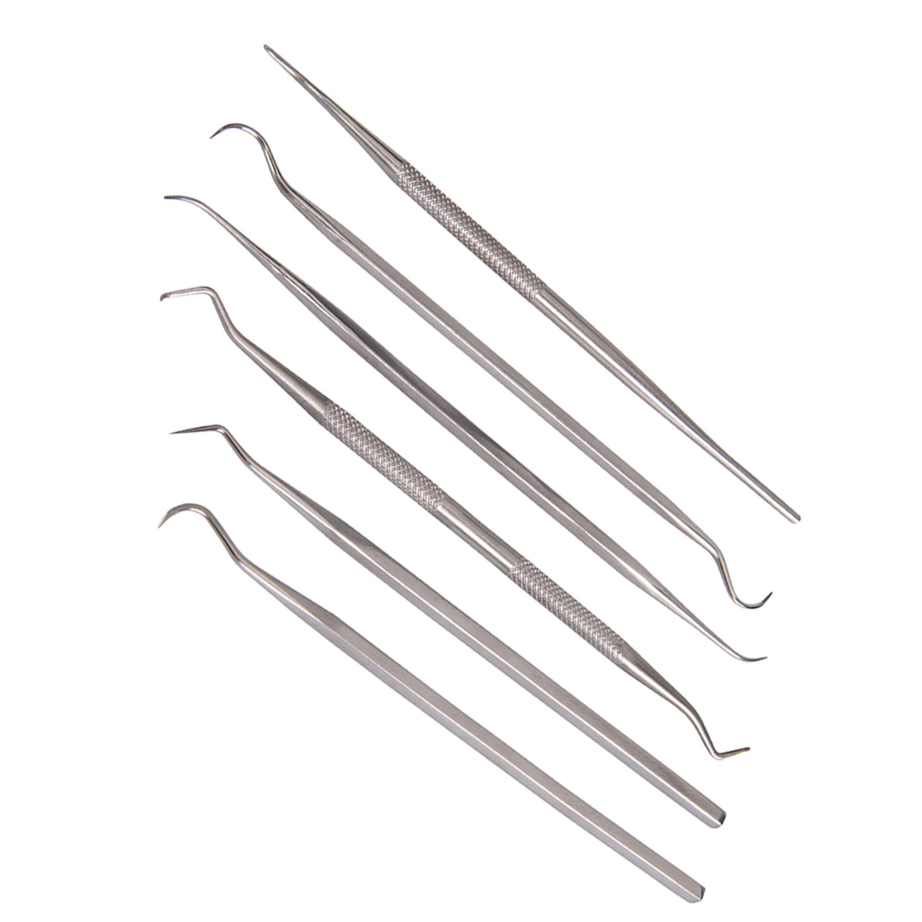 6Pce Pick/Probe Set Carving Sculpting Clay Pottery Hobby Craft DIY Stainless Set