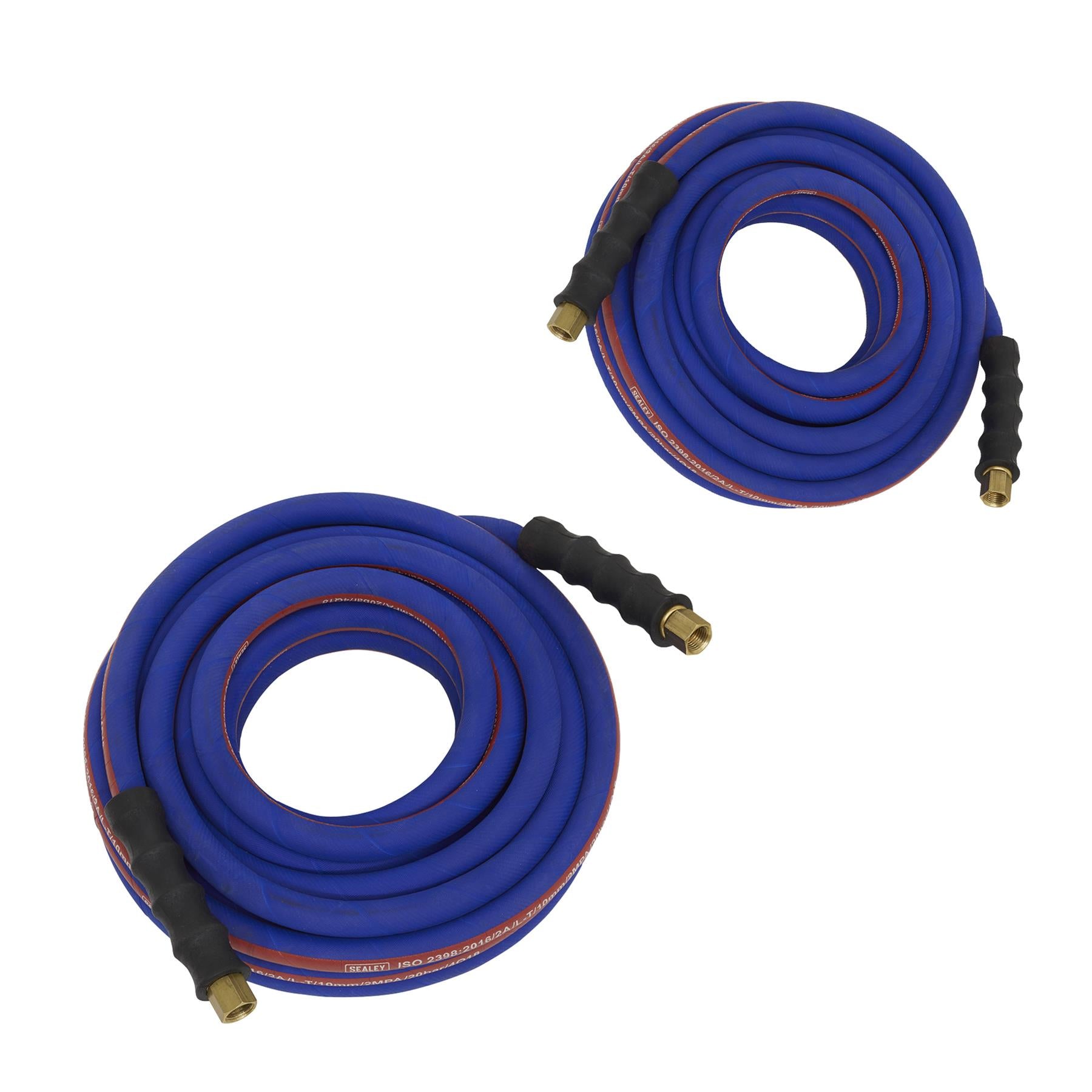 Sealey Air Compressor Hose 10m x Ø10mm with 1/4"BSP Unions Extra-Heavy-Duty