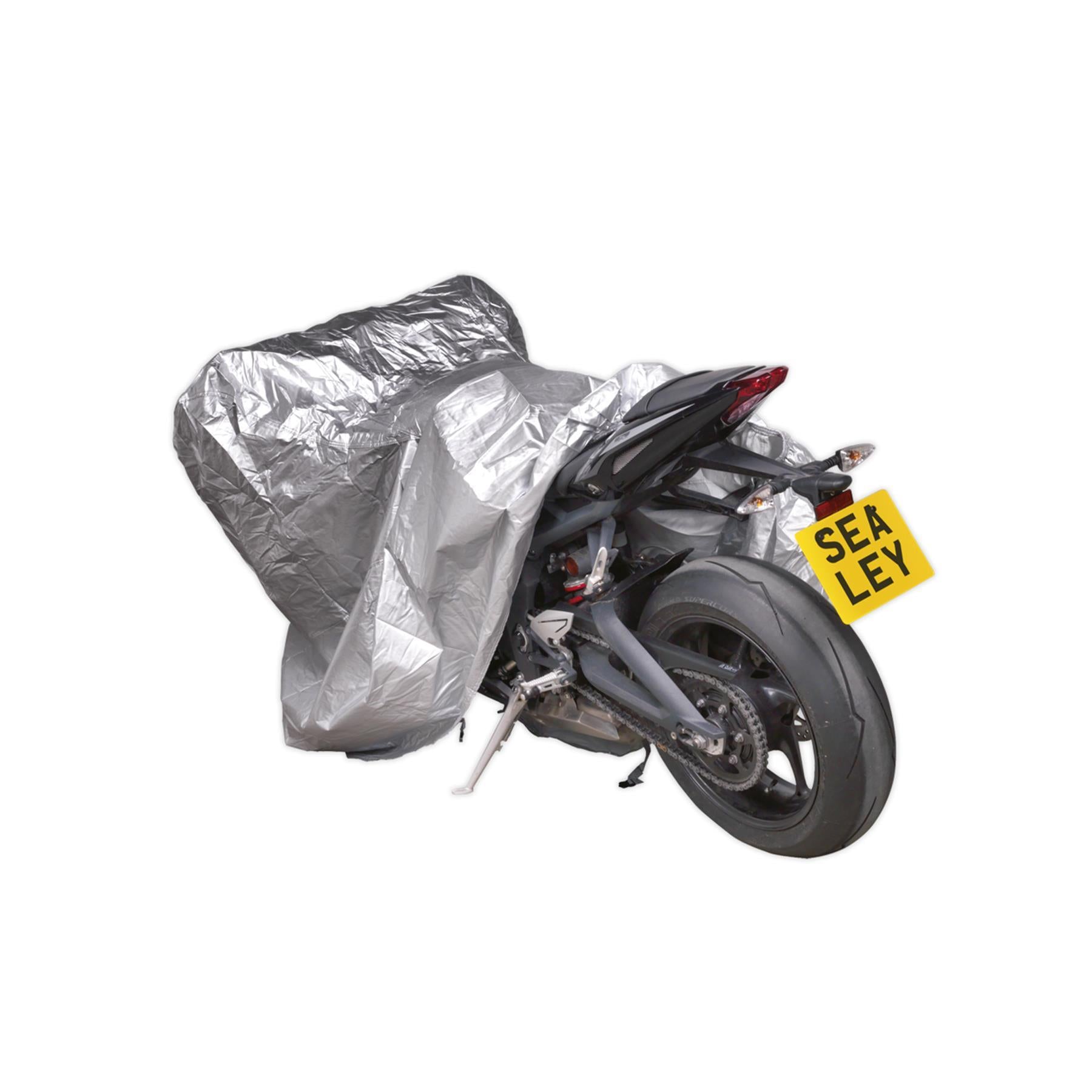 Sealey Motorcycle Cover Medium 2320 x 1000 x 1350mm