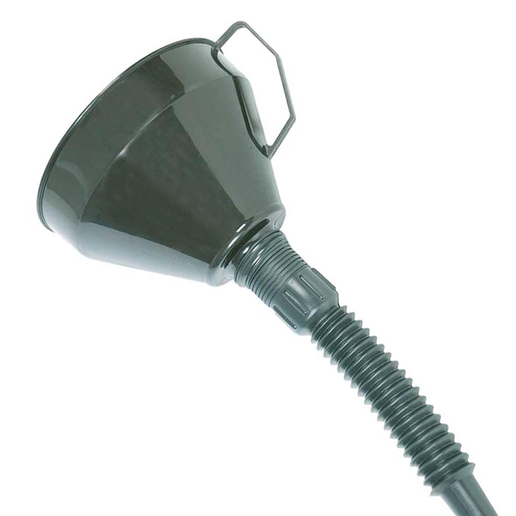 Plastic Funnel With Spout - 160mm - With Brassed Gauze Filter Thick Durable