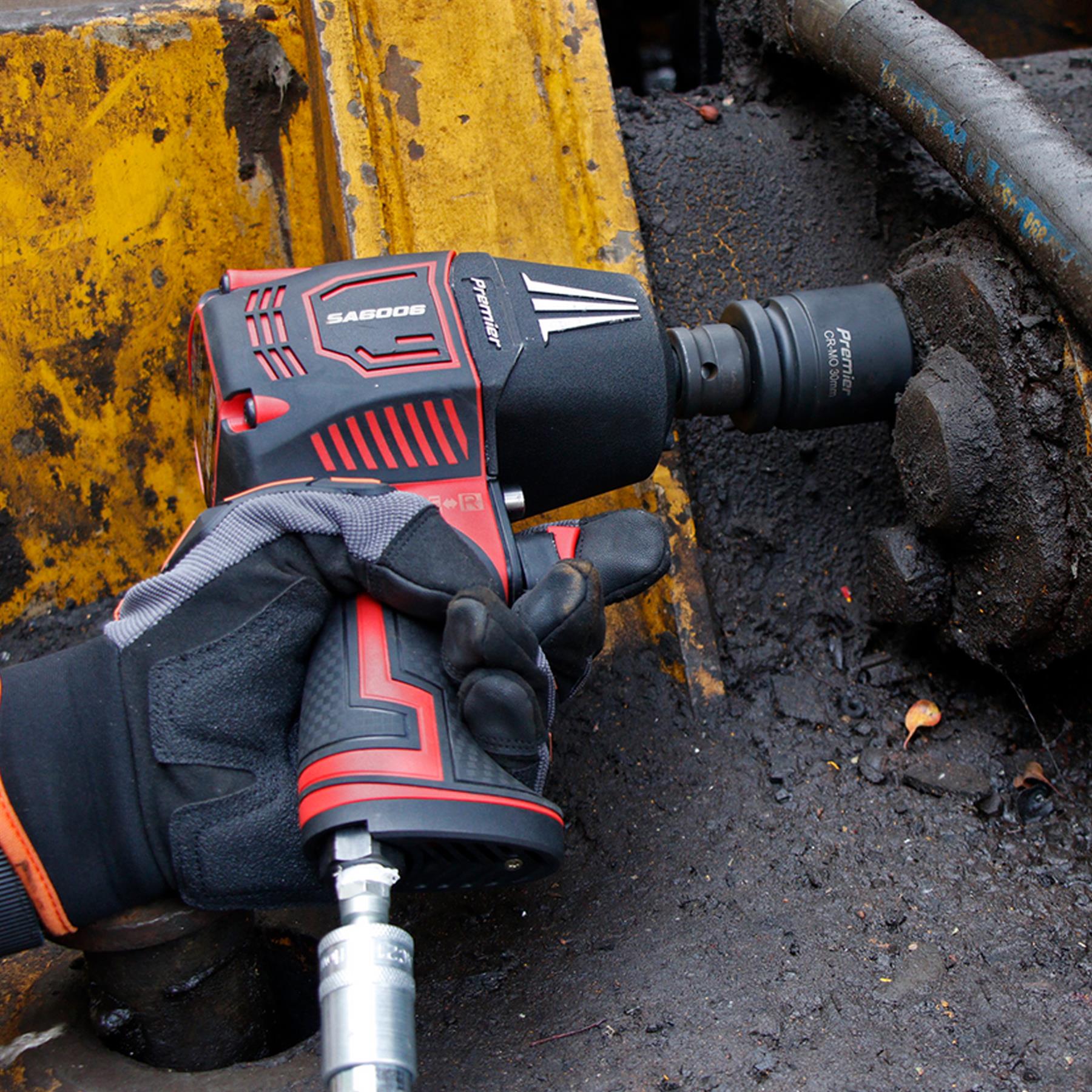 Sealey Composite Air Impact Wrench 1/2"Sq Drive Twin Hammer