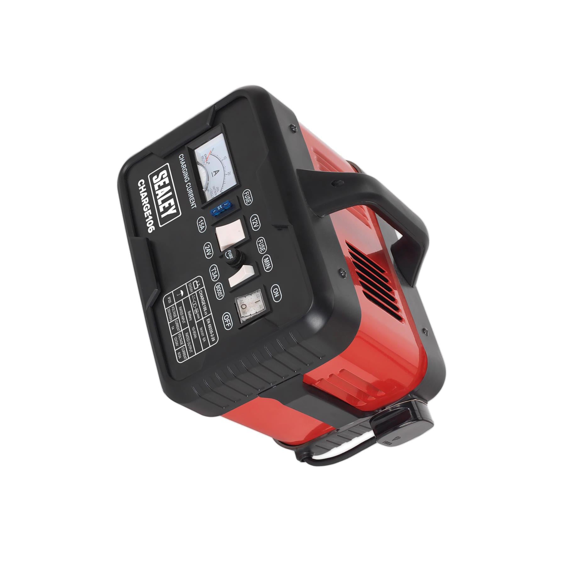 Sealey CHARGE106 Battery Charger 8Amp 12/24V 230V