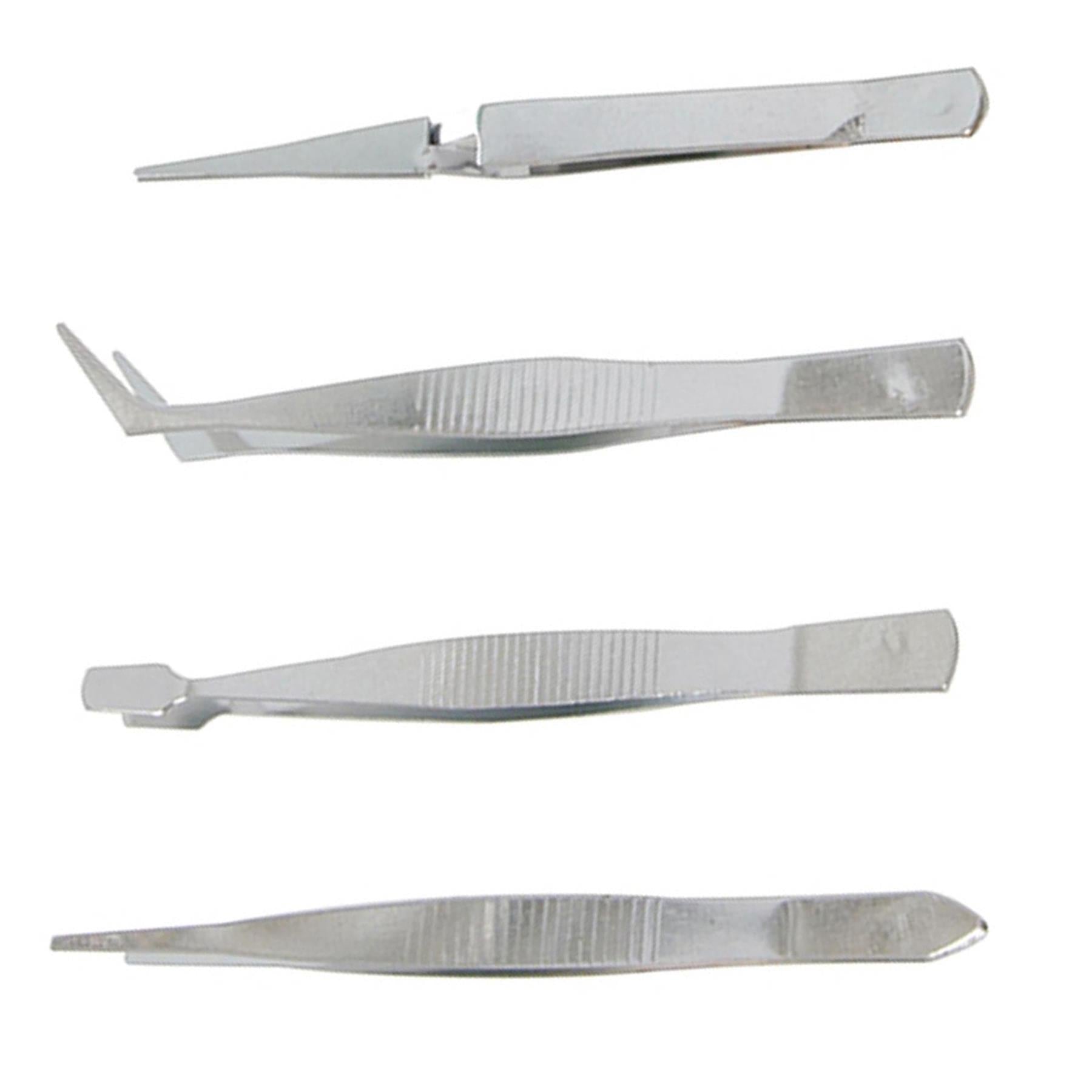 7Pc Tweezer Set For Precise Electronics Modelling Jewellery Beading Wire Work