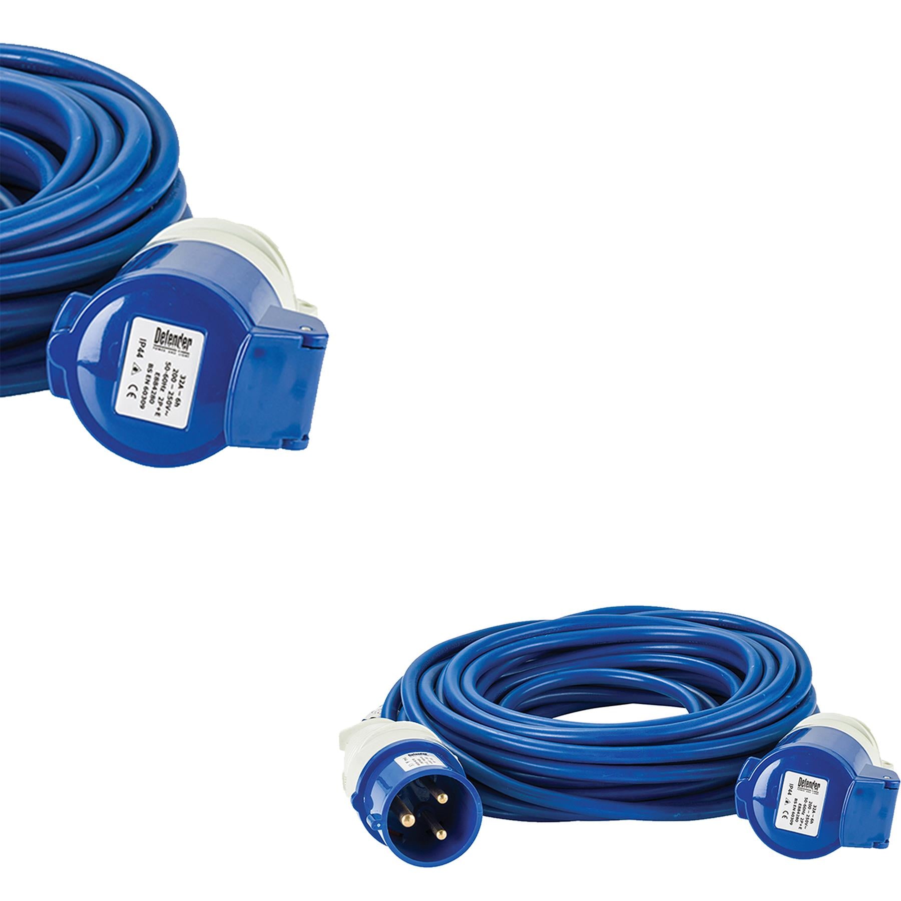 Defender Arctic Extension Lead Blue 2.5mm2 32A 14m 230V