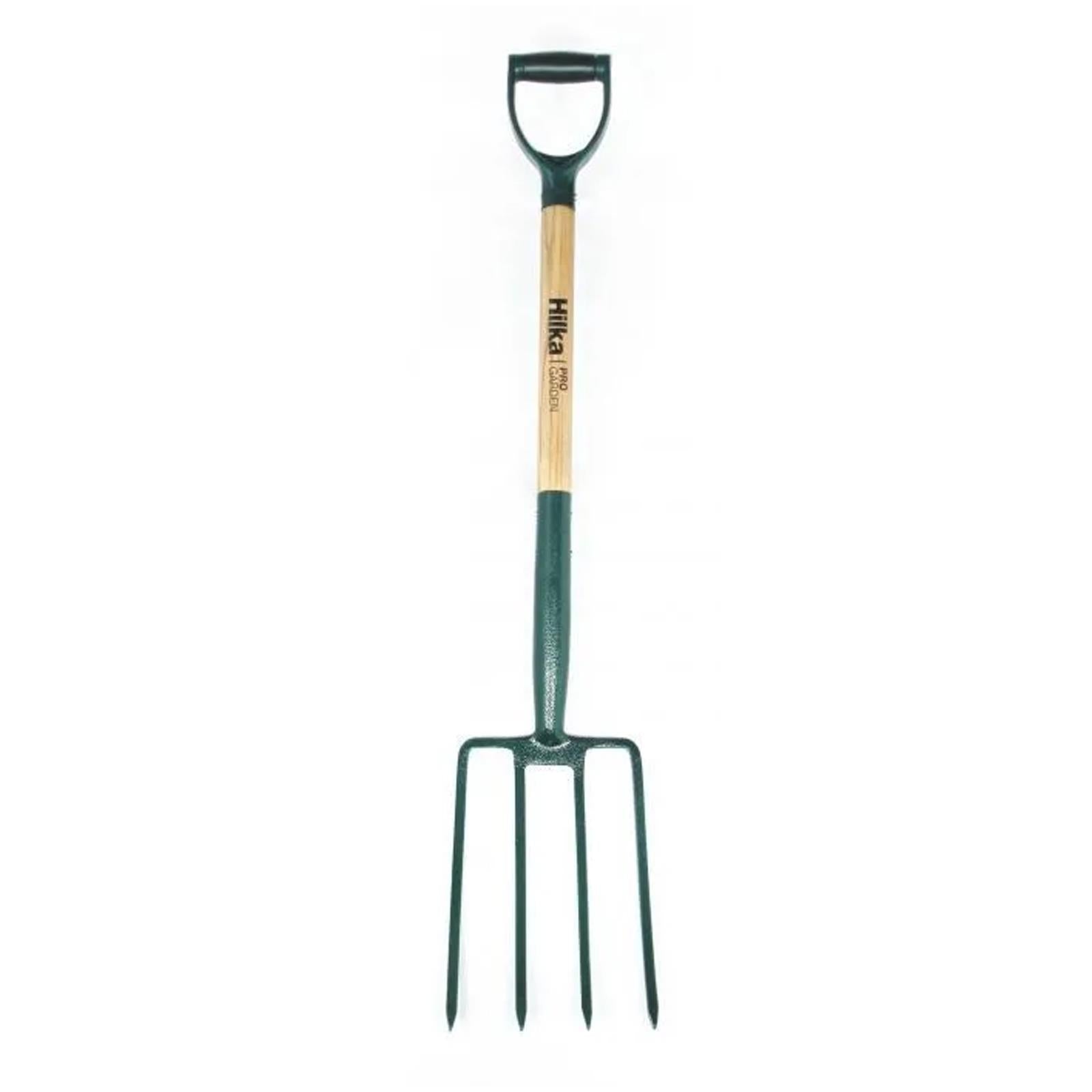 Carbon Steel ergonomic soft grip handle and hardwood shaft Digging Fork