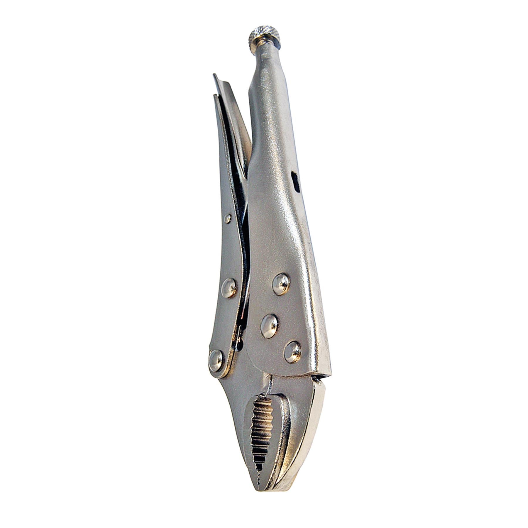 Self Locking Pliers - 180mm Curved Easy Screw Adjustment For Controlled Grip