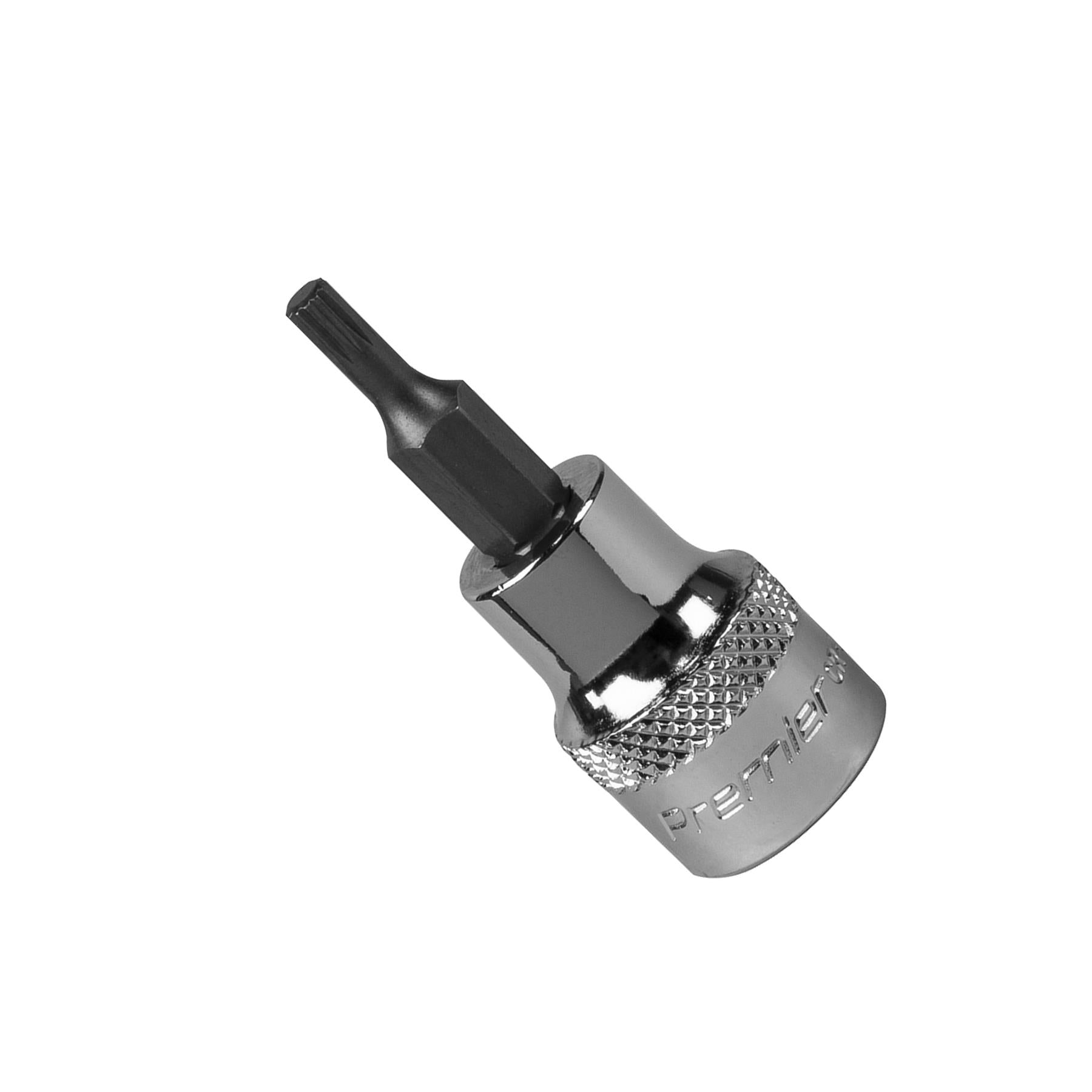 Sealey Spline Socket Bit M4 3/8"Sq Drive Chrome Vanadium Steel