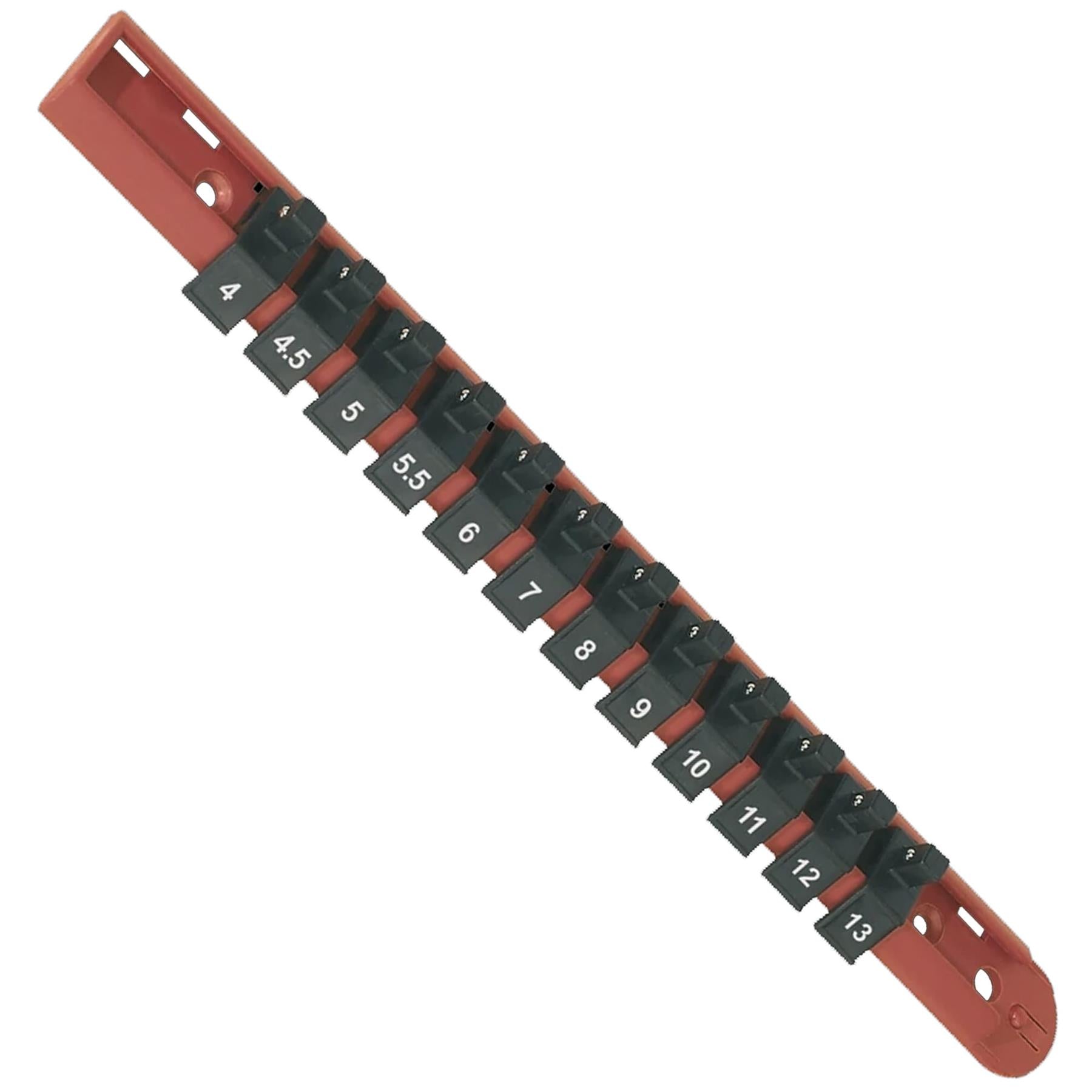 Sealey Socket Retaining Rail with 12 Clips 1/4"Sq Drive