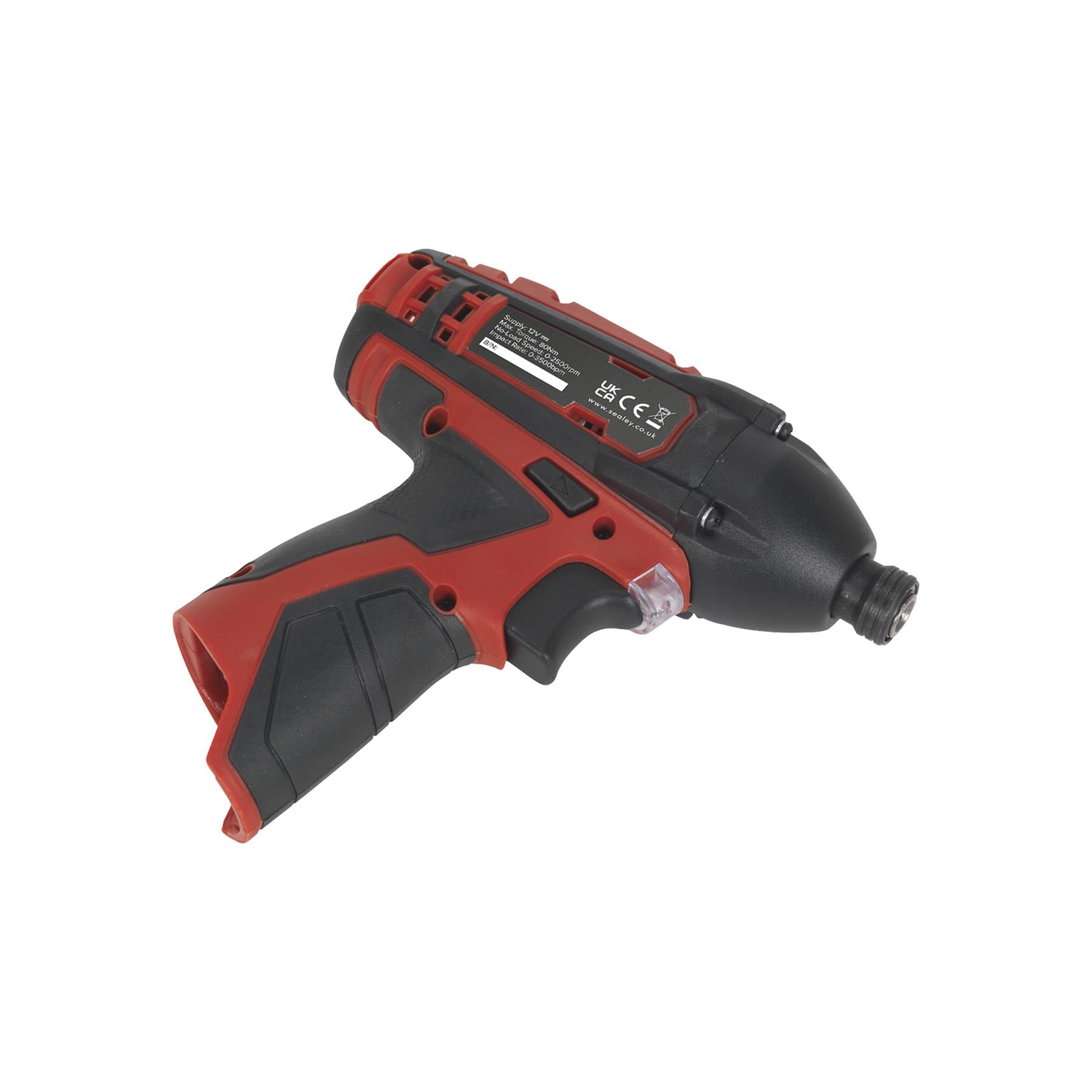 Sealey Impact Driver Kit 1/4" Hex Drive 12V Li-ion - 2 Batteries