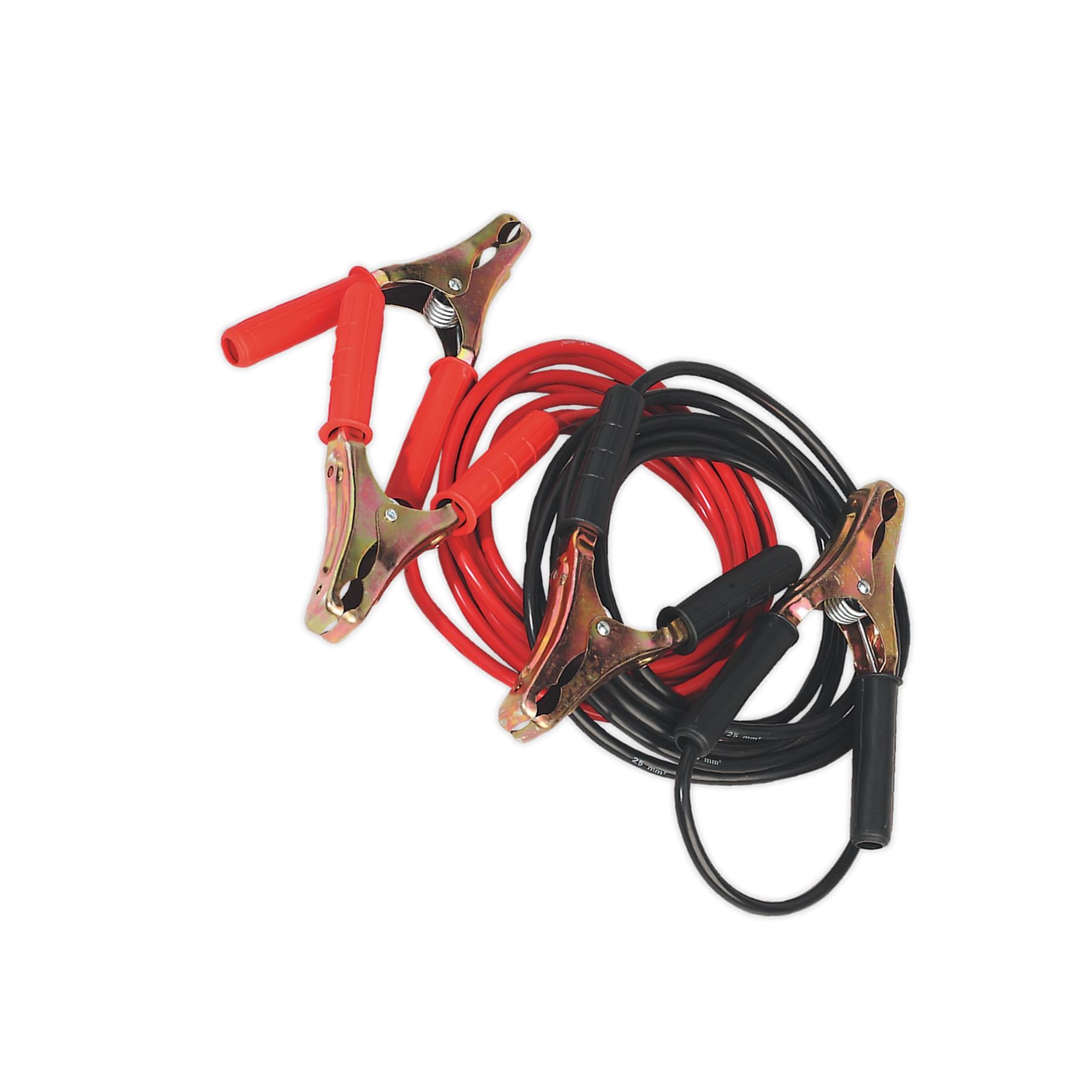 Sealey Booster Cables Heavy-Duty Clamps - 25mm x 5m Copper 600A