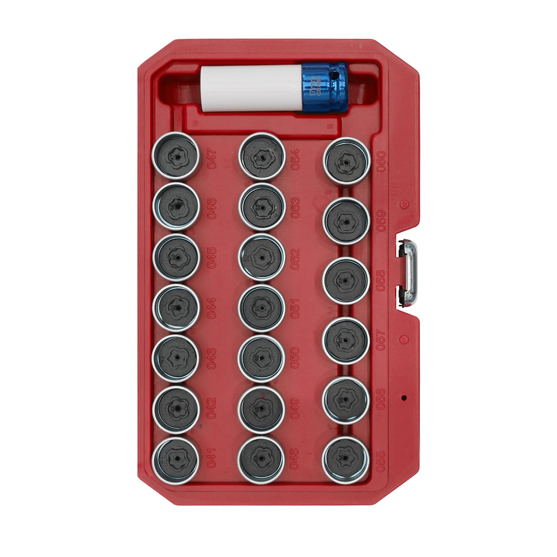 Sealey Locking Wheel Nut Key Set 21pc - BMW 1/2"Sq Drive 17mm