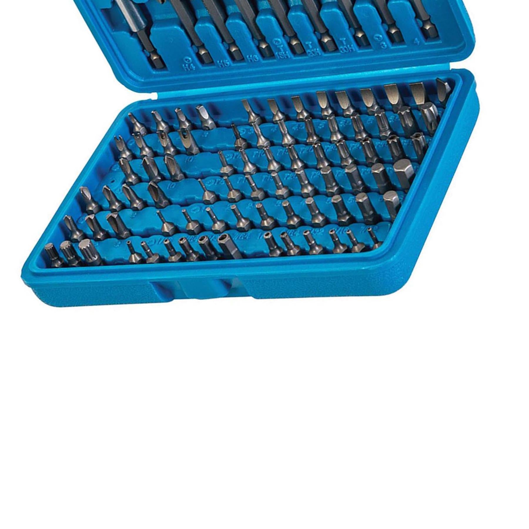 98Pce 1/4" Hex Security Bit Set Screwdriver Power Chrome Vanadium Steel