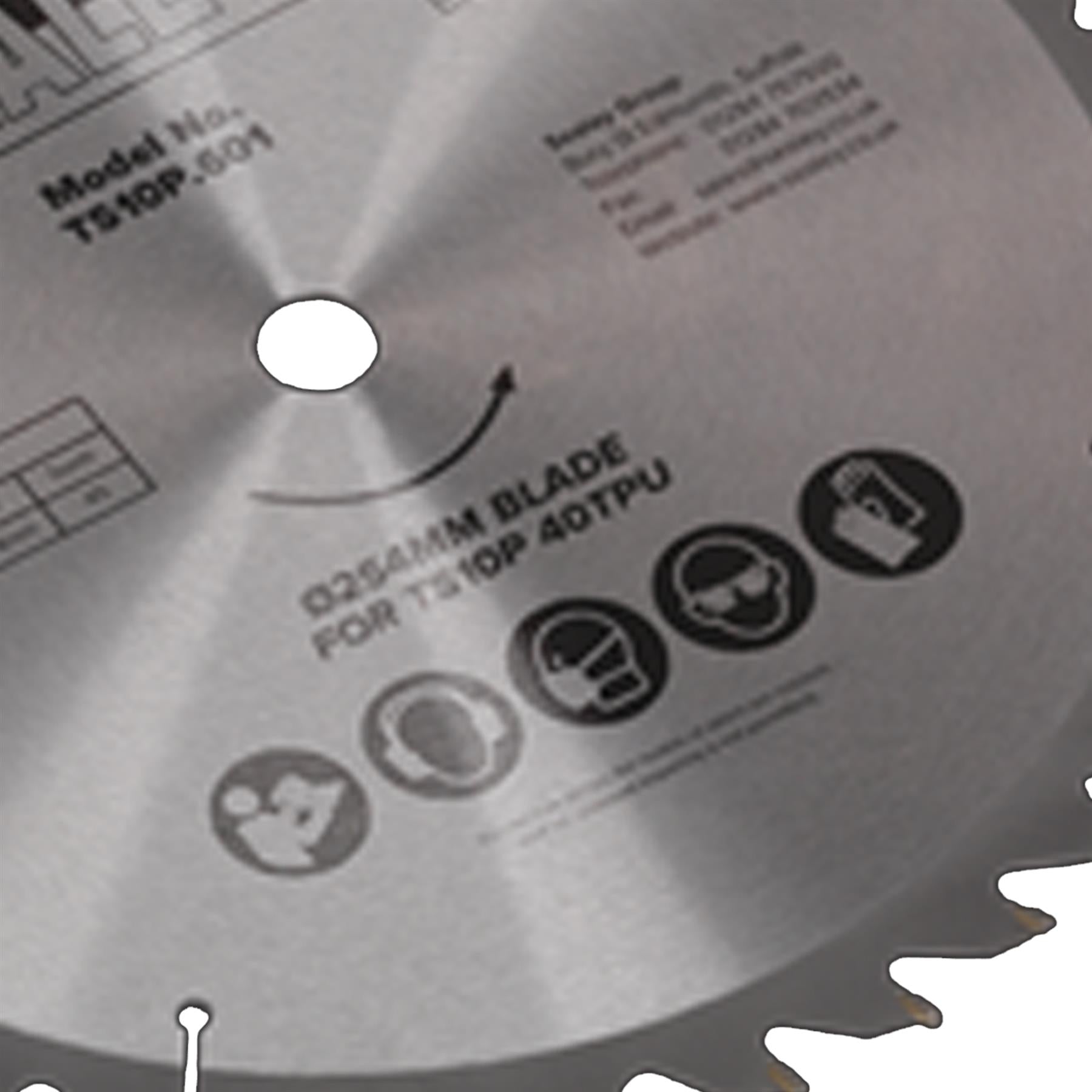 Sealey Blade 254mm x 2.8mm/30mm Bore 40tpu