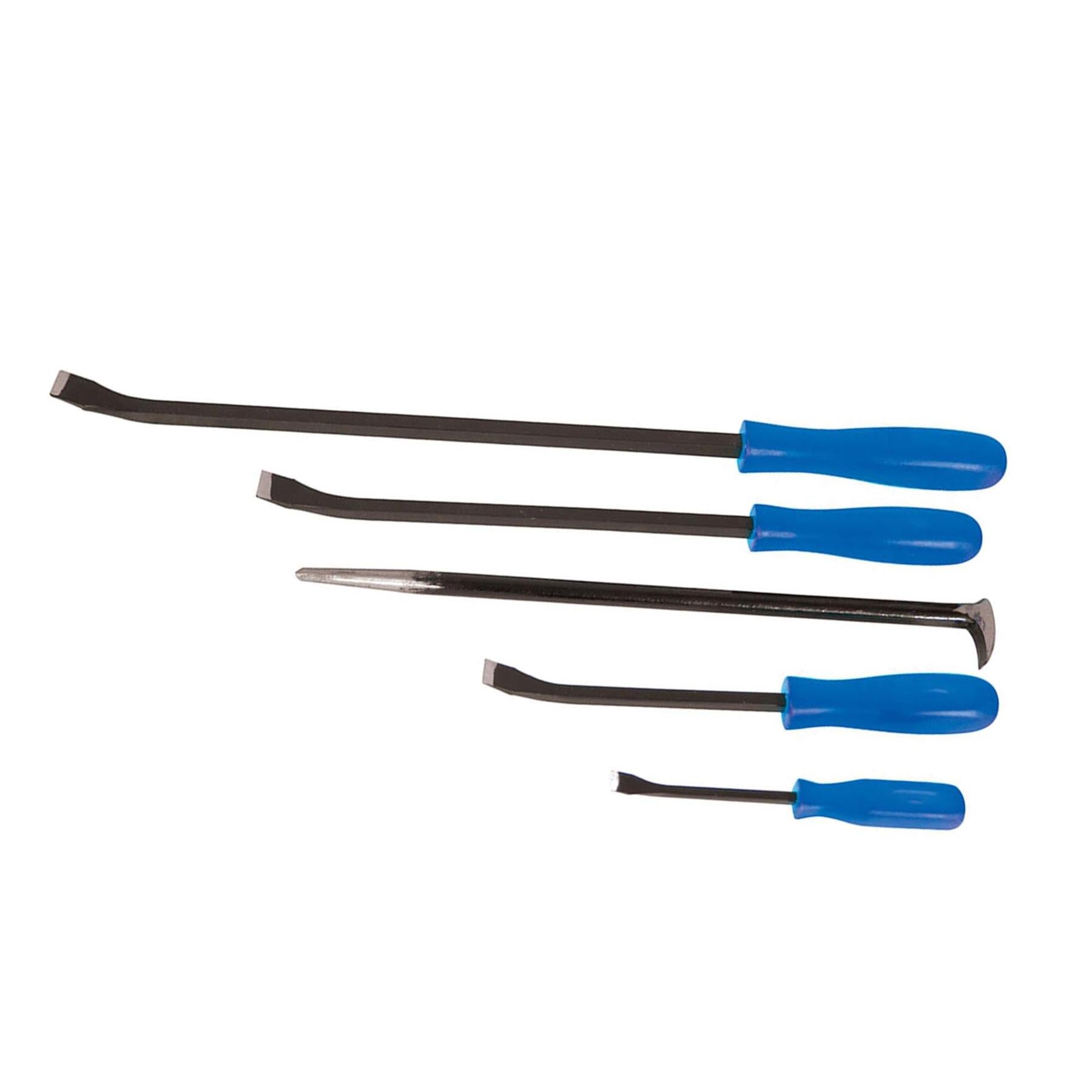 5Pce Pry Bar Set Heavy Duty Pry Bars Roll Bars Strong Durable Container Opener