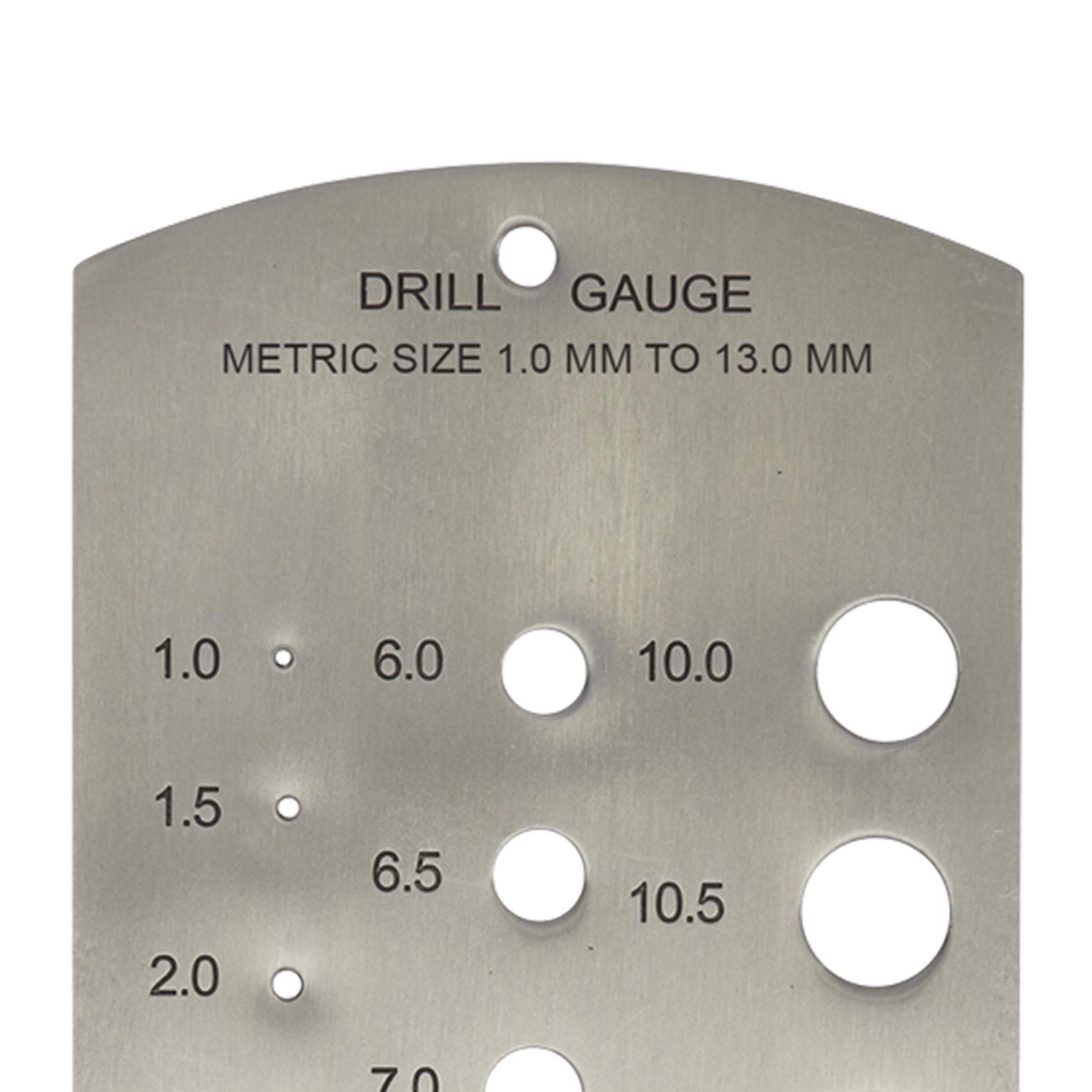 Sealey Drill Gauge Metric 1-13mm