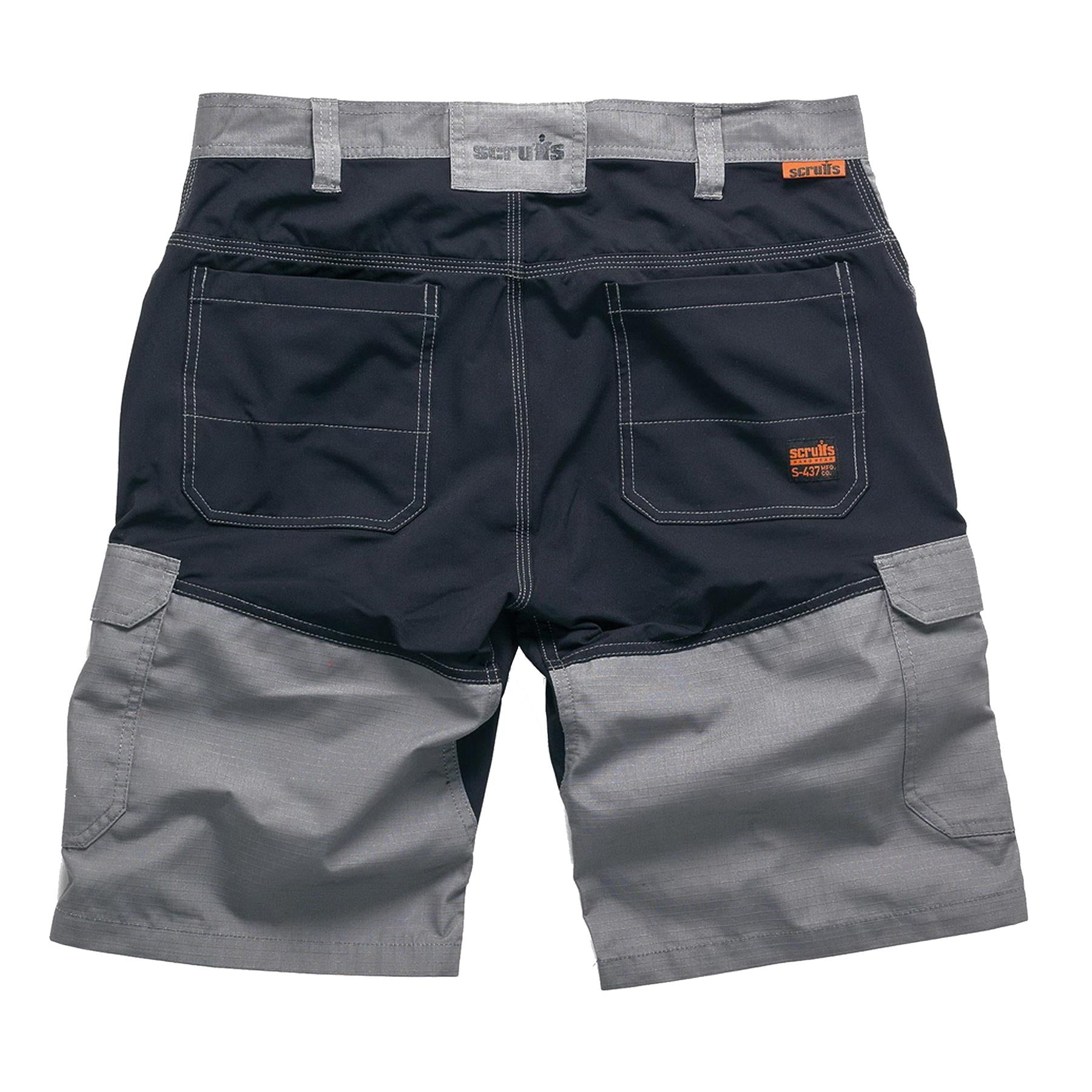 Scruffs Flex Work Shorts 32"W Men's Combat Cargo Trade Graphite