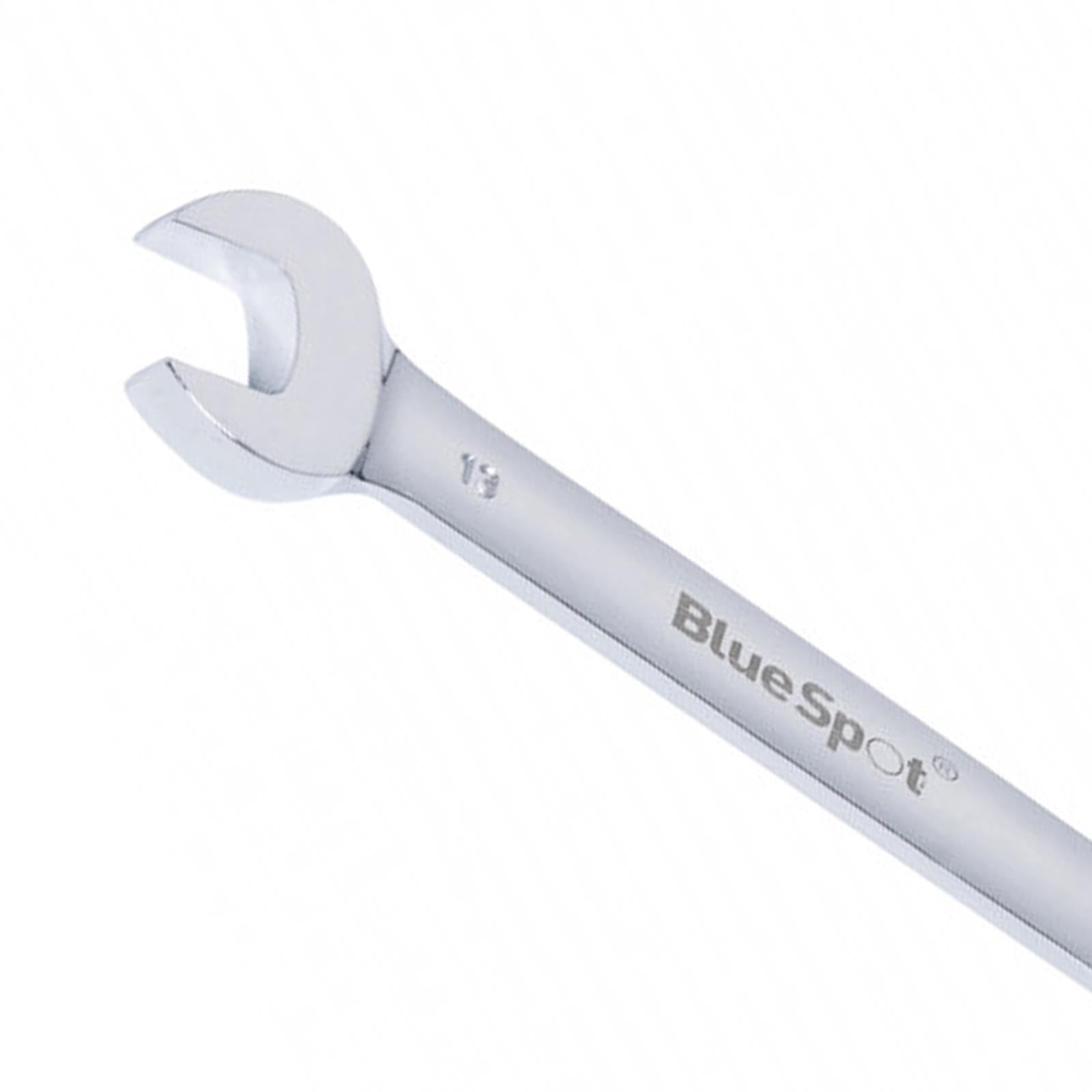 BlueSpot Ratchet Spanner Combination Flexible Head Wrench Metric 13mm