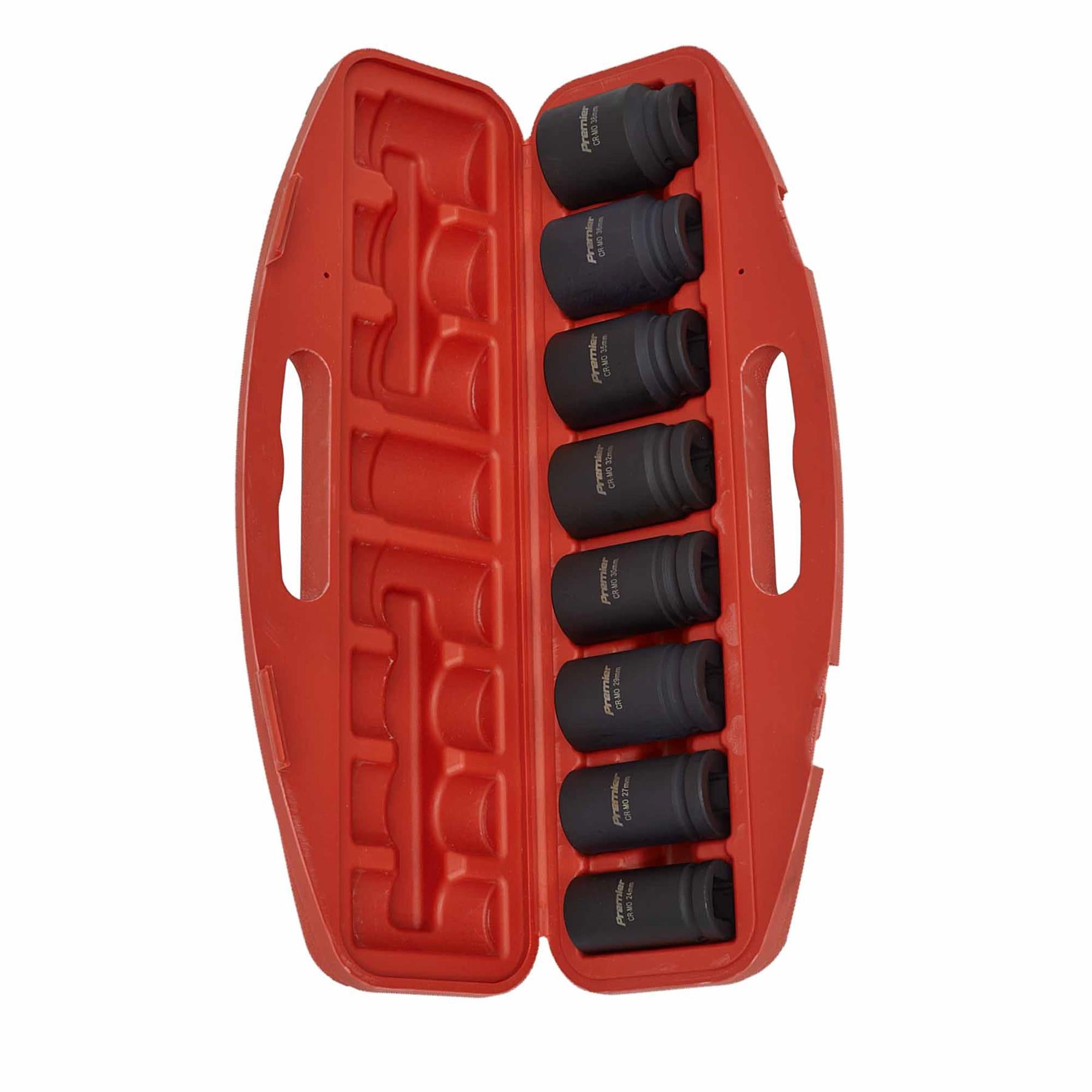 Sealey Impact Socket Set 8pc Deep 3/4"Sq Drive Metric