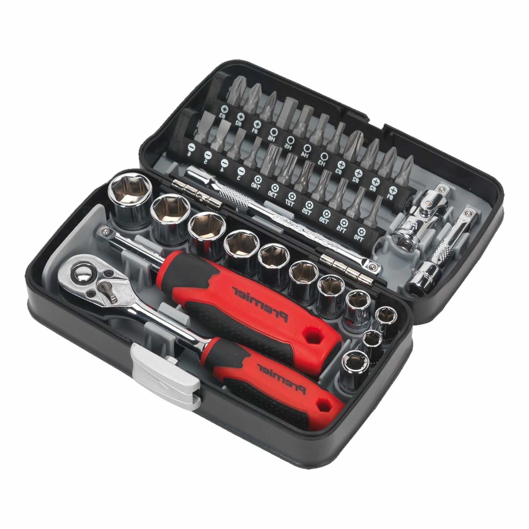 Sealey Socket & Bit Set 38pc 1/4"Sq Drive