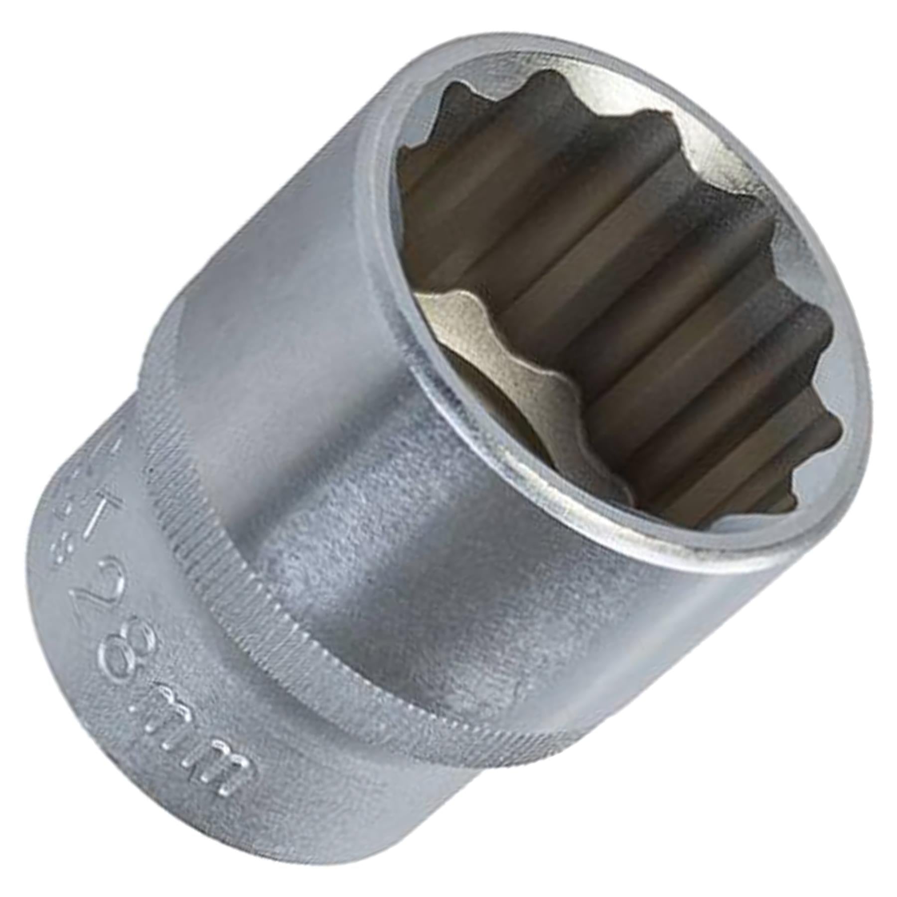 King Dick 28mm 1/2" SD Metric Socket 12 Point (12PT)