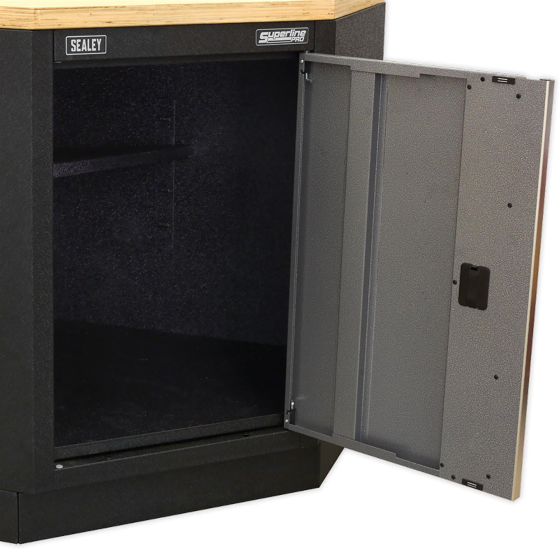 Sealey Modular Corner Floor Cabinet Aluminium handle. 865mm