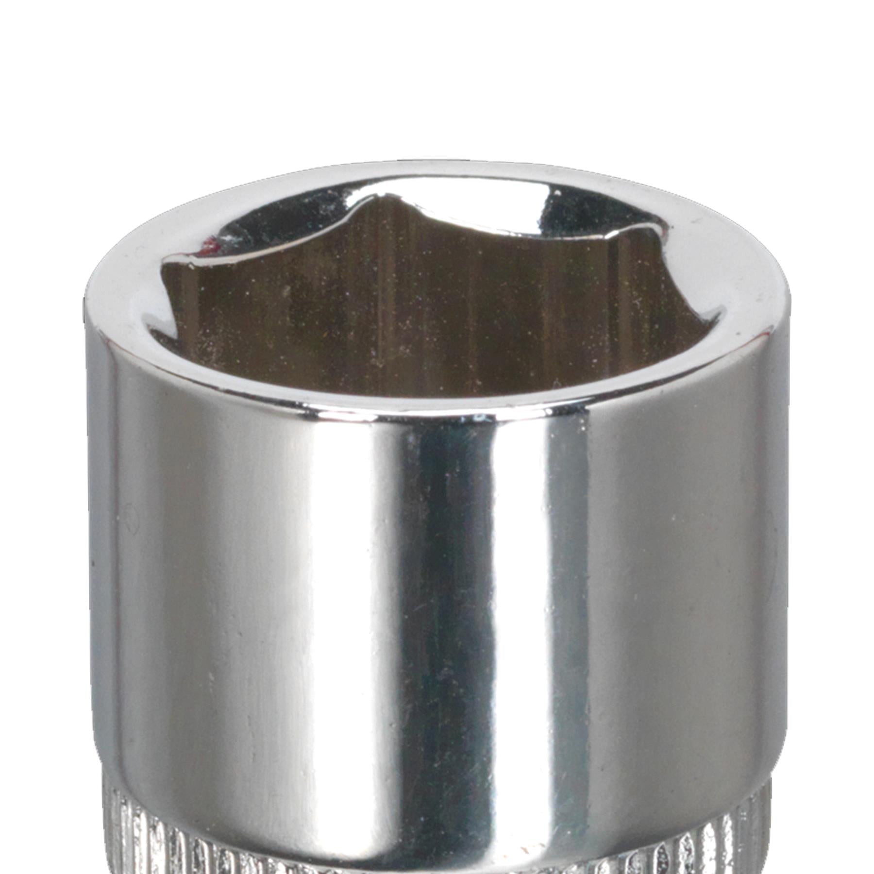 Sealey WallDrive Socket 12mm 1/4"Sq Drive Fully Polished