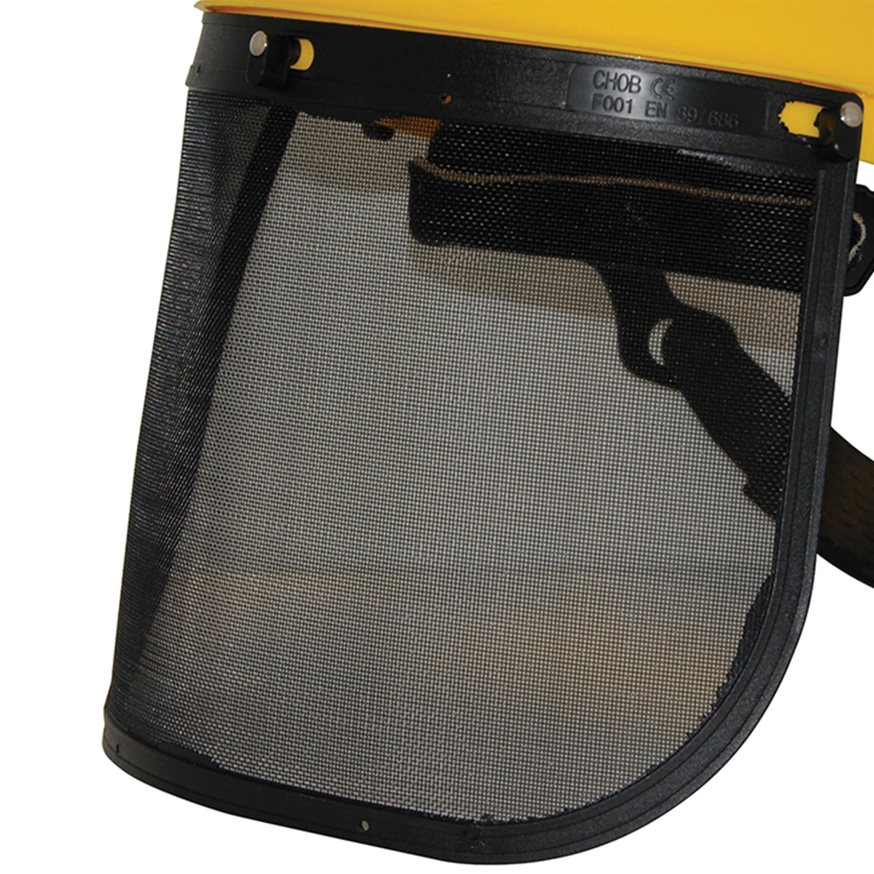 Mesh Safety Visor - Mesh Features Single Point Ratchet Adjustment Quality