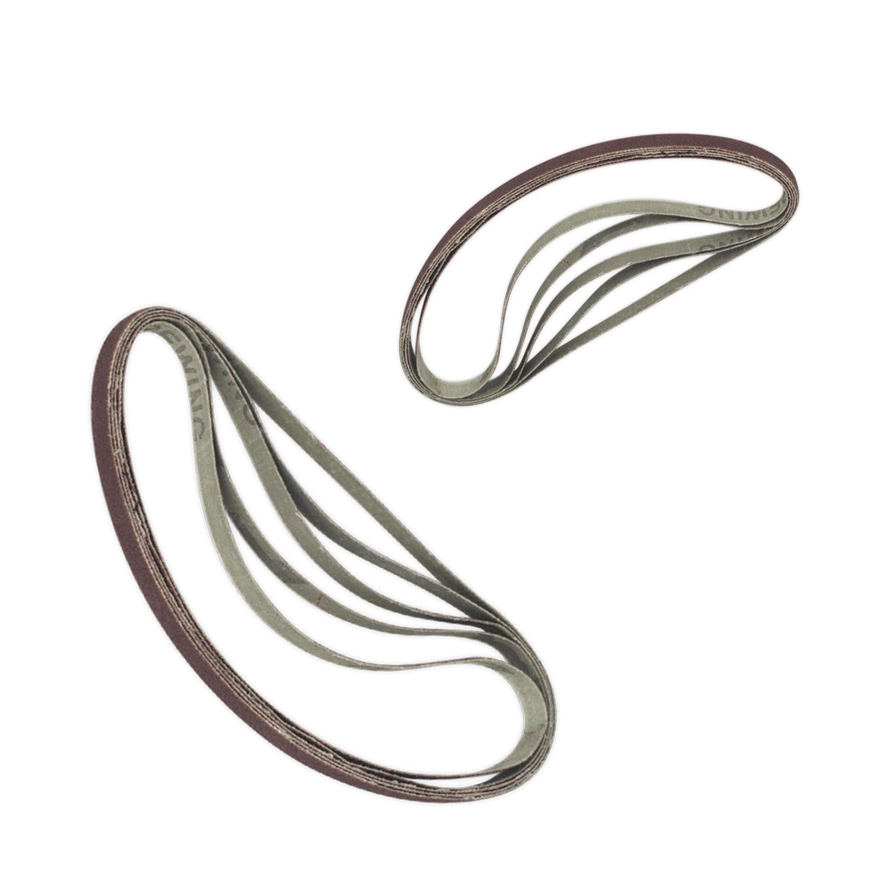 Sealey -SBS35/B60GN Sanding Belt 8 x 456mm 60Grit Pack of 5
