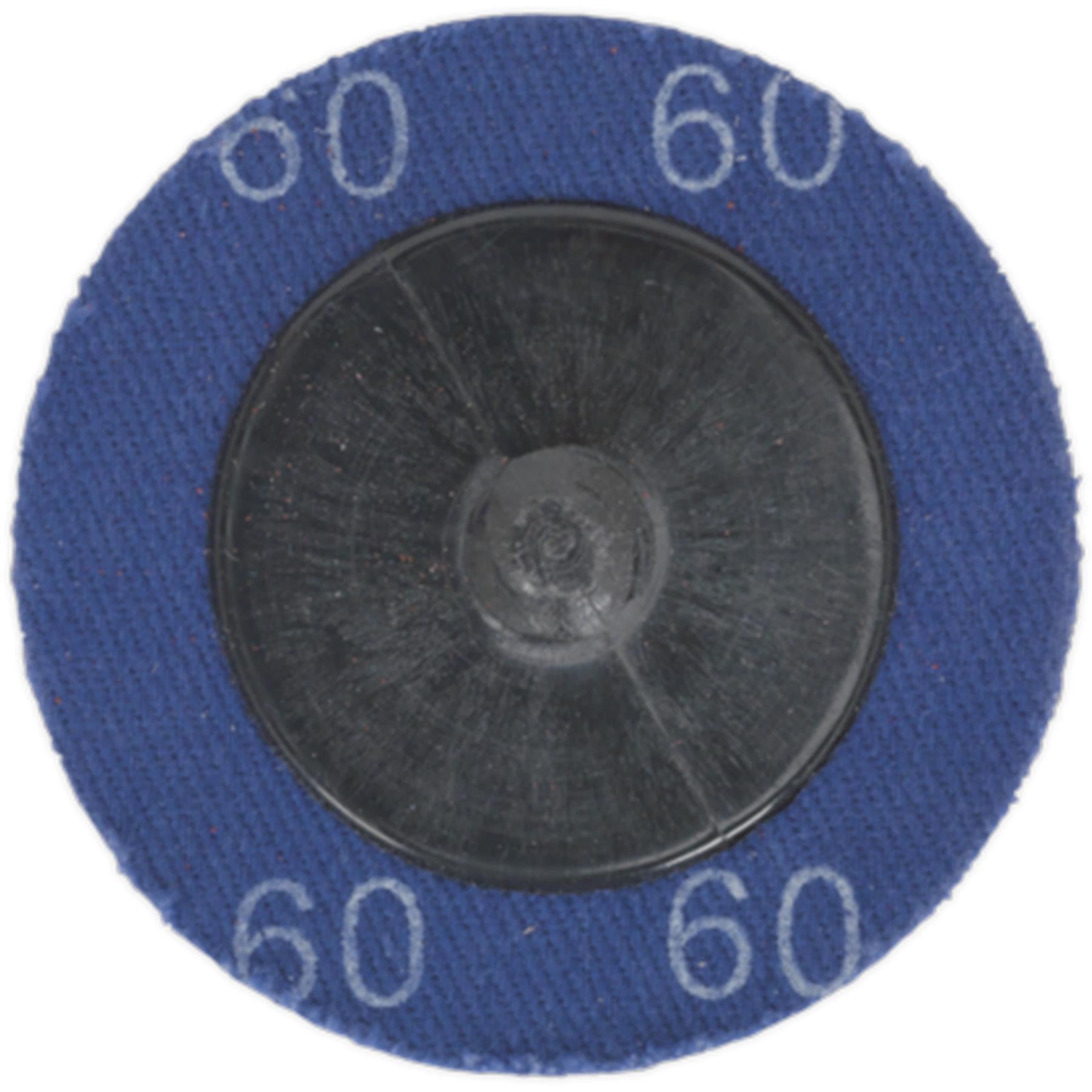 Sealey Quick-Change Sanding Disc 50mm 60Grit Pack of 10