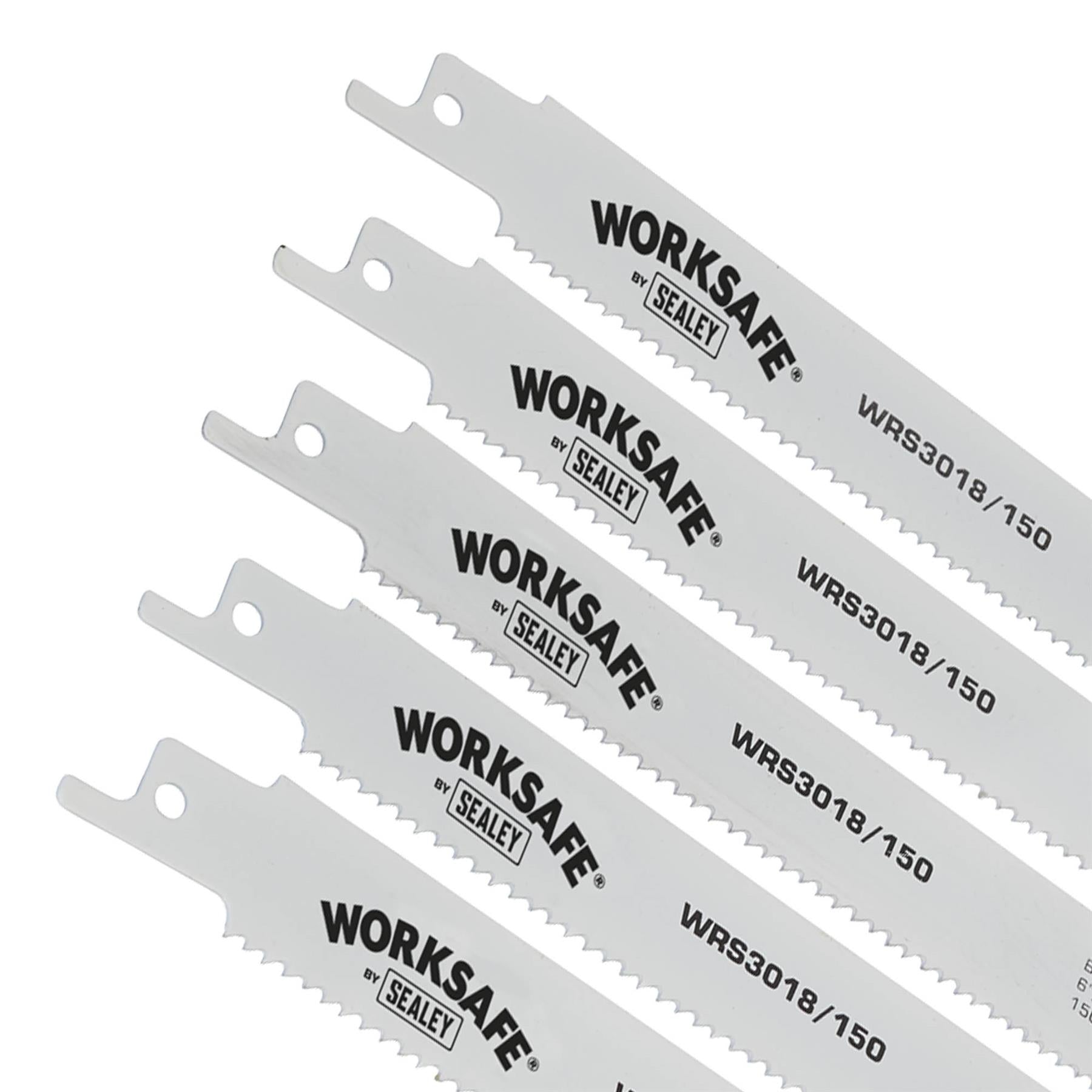 Sealey Reciprocating Saw Blade 150mm 10tpi - Pack of 5