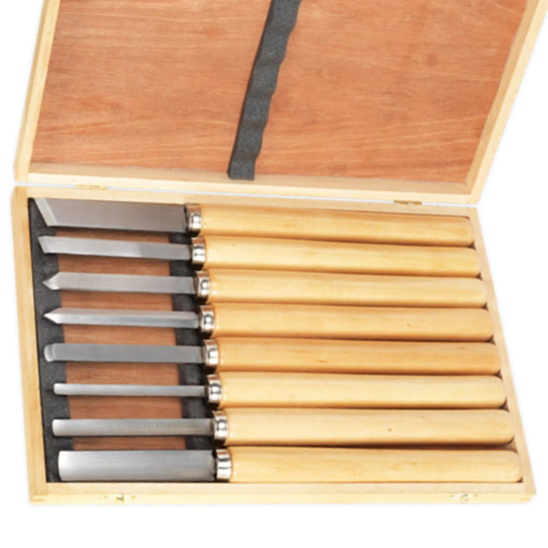 Sealey Wood Turning Chisel Set 8pc