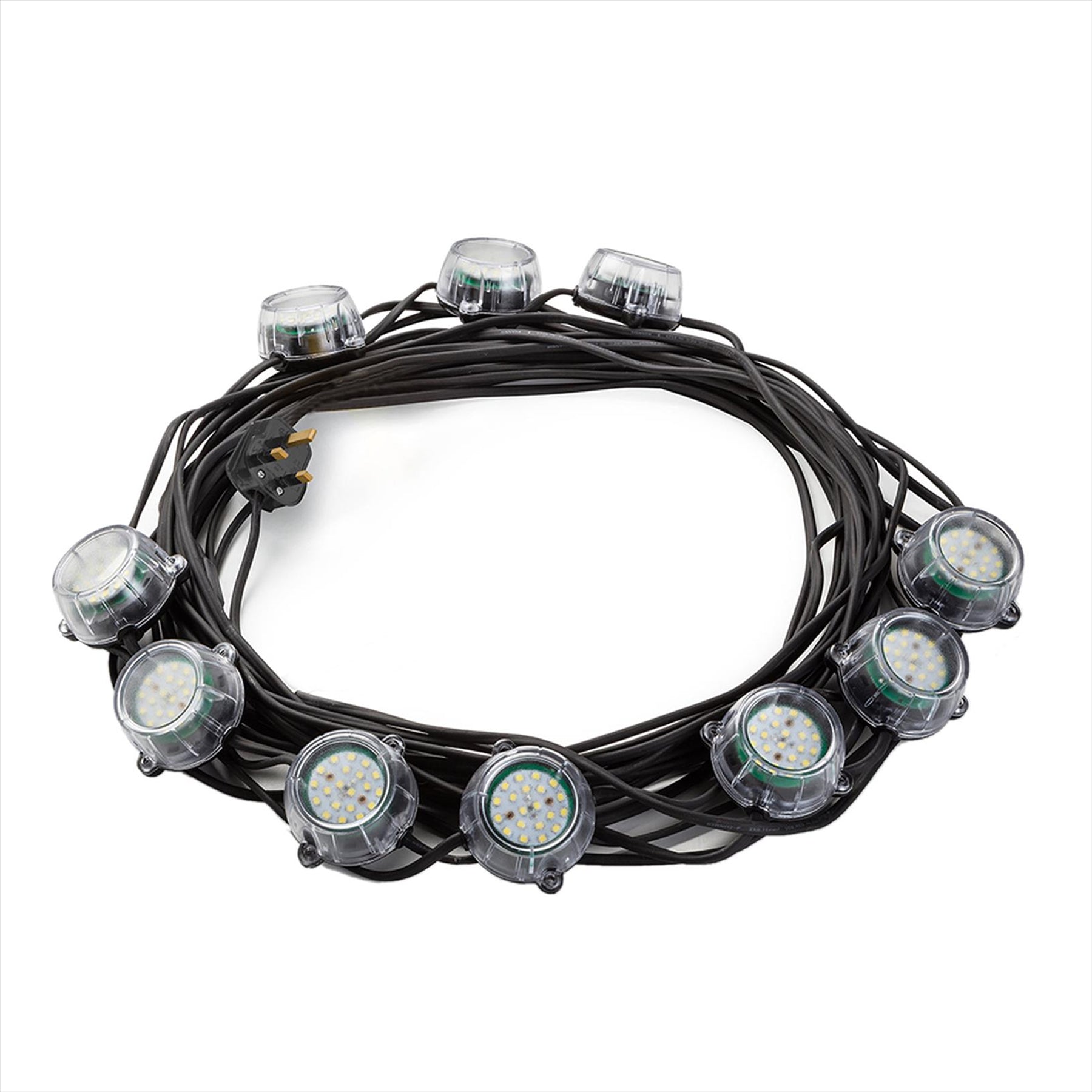 Defender 22m Heavy Duty LED Encapsulated Festoon String Lights 50W 230V 50W