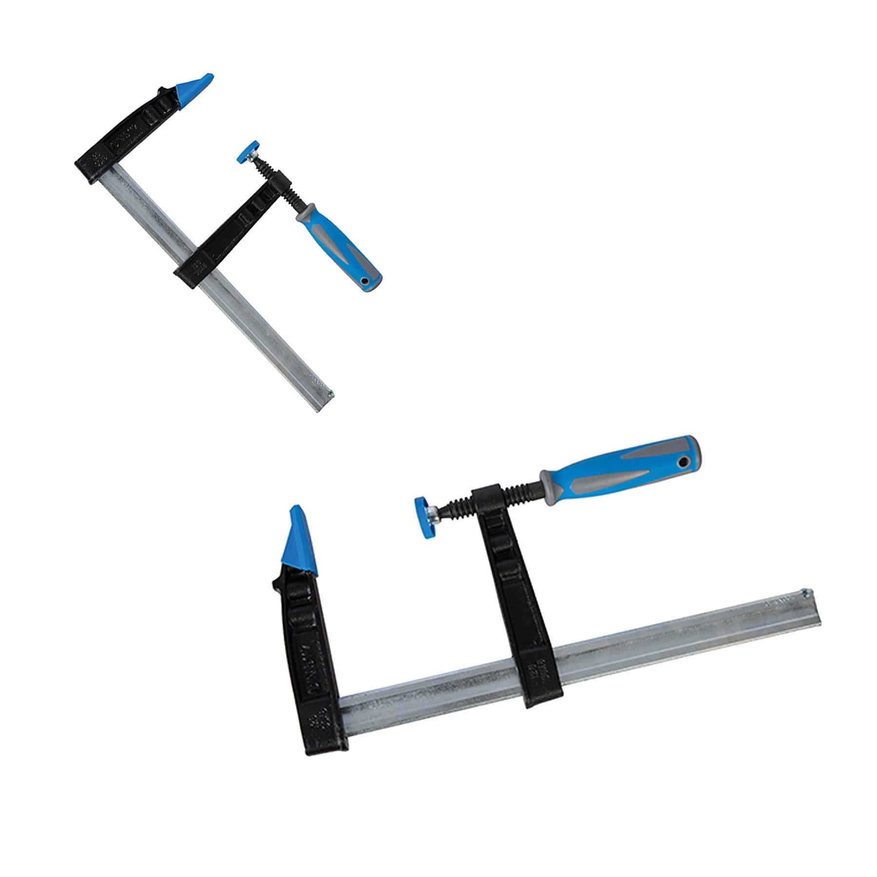 F-Clamp Heavy Duty Deep Capacity 300 X 120mm Clamps With Soft-Grip Handles