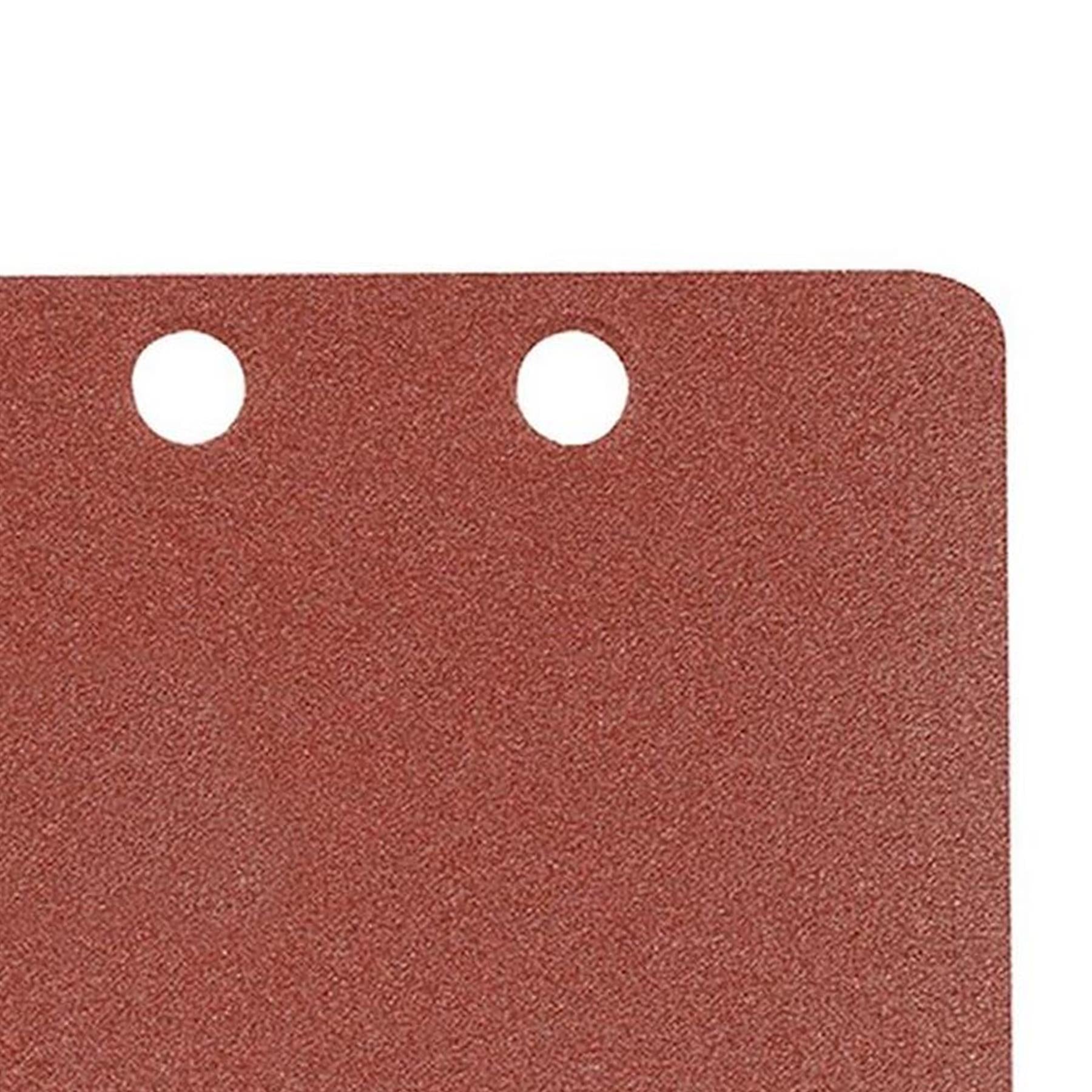 10 x 1/3 Punched Sanding Sheets, 93 x 190mm Sandpaper Pads Sander Hook and Loop 240 Grit