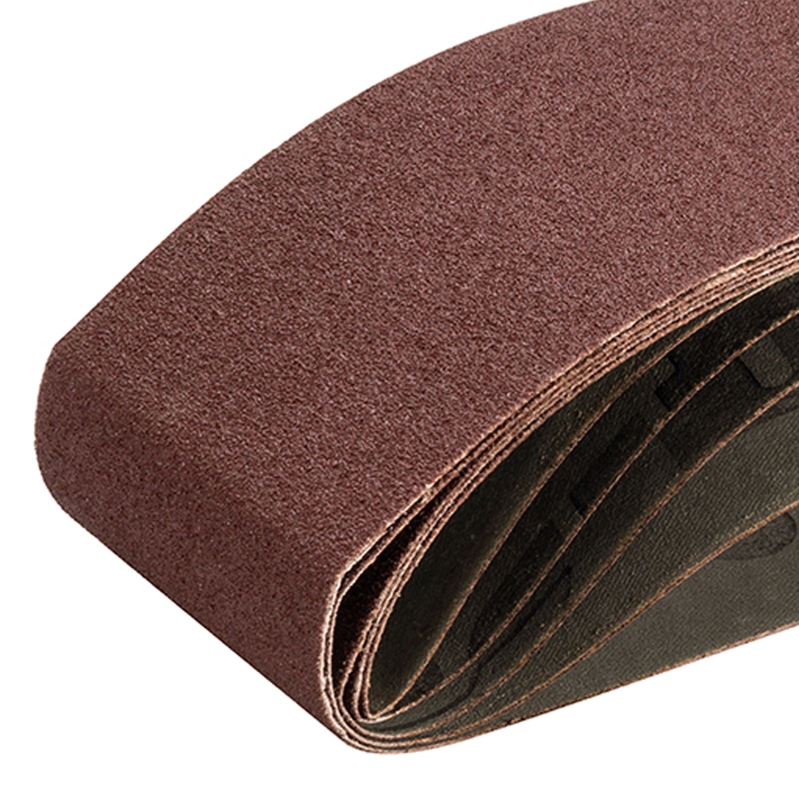 80 Grit Sanding Belts 75mm X 533mm 5Pk Sanding Belts High Quality Aluminium